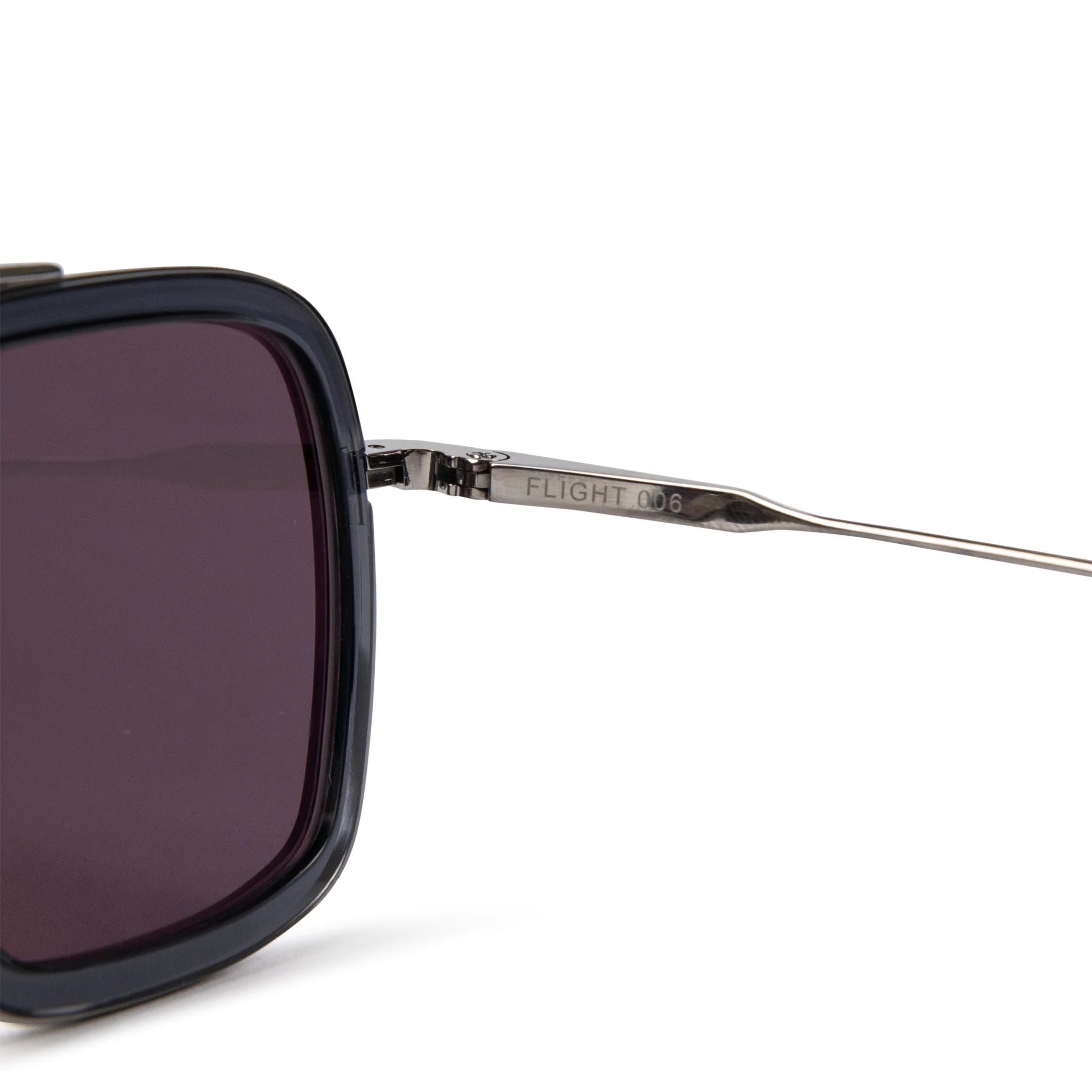 Inside frame view of Dita Eyewear 7806 Flight 006 Grey Black Sunglasses 7806-G-SMK-PLD-52