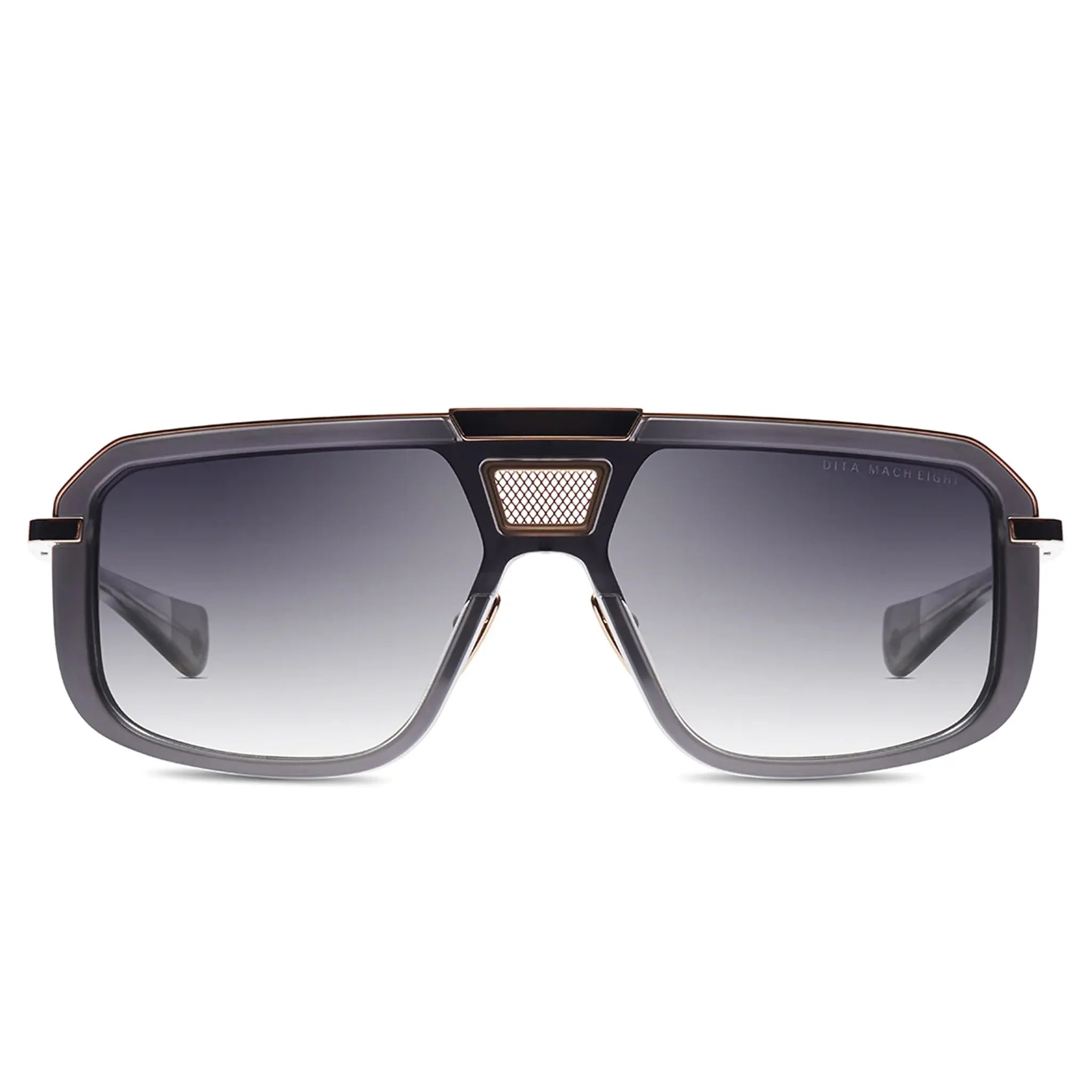 Front view of Dita Mach Eight DTS400-A-02 Black Rose Gold MMESSE015 Sunglasses