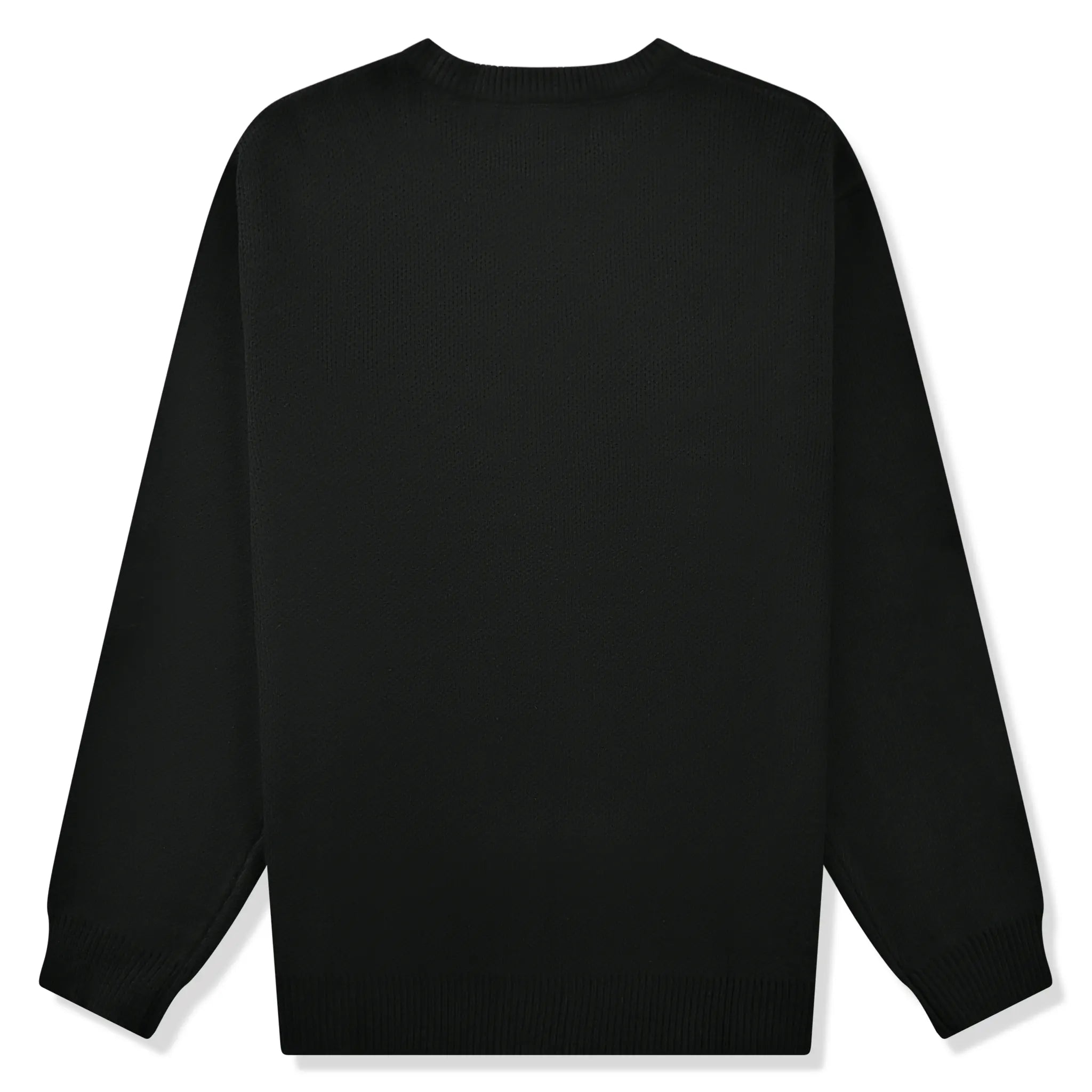 Back view of Drama Call Black White Knit Sweatshirt