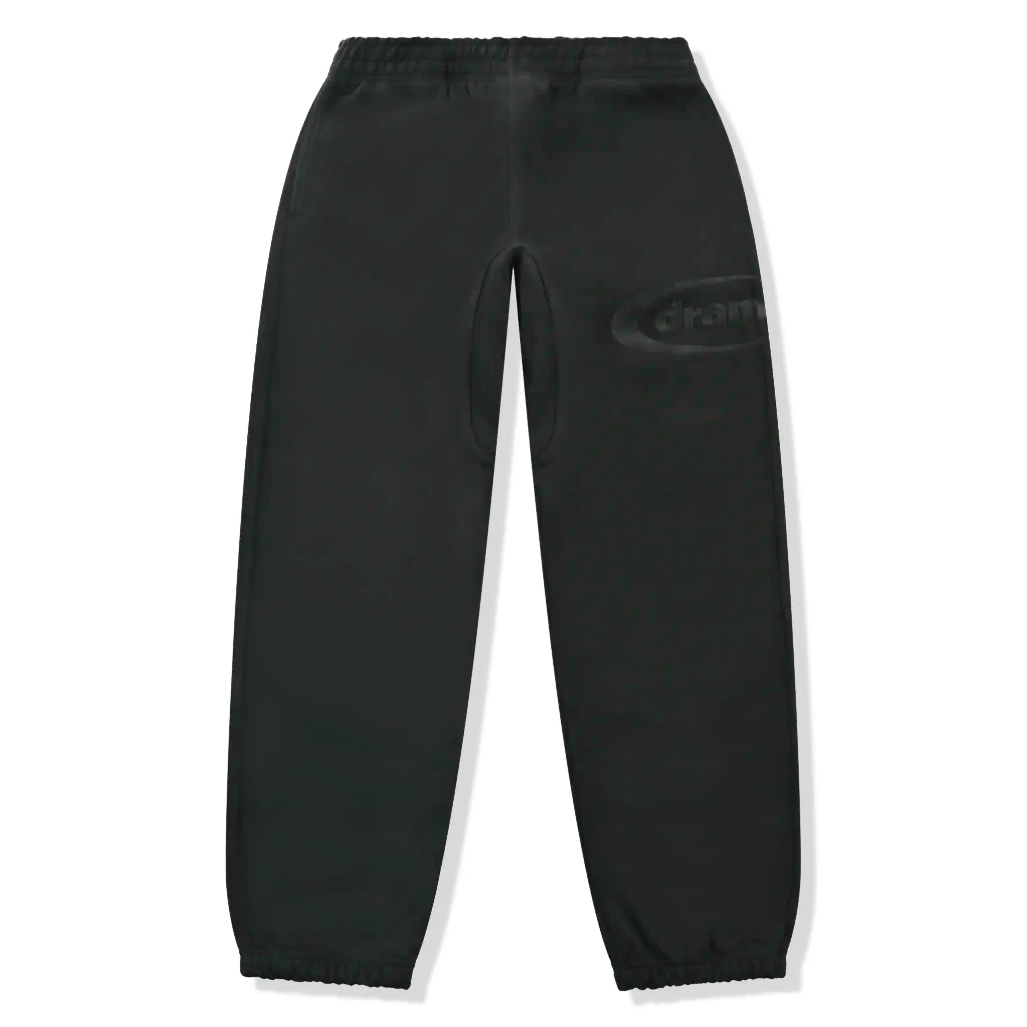 Front view of Drama Call Oval Black Sweatpants