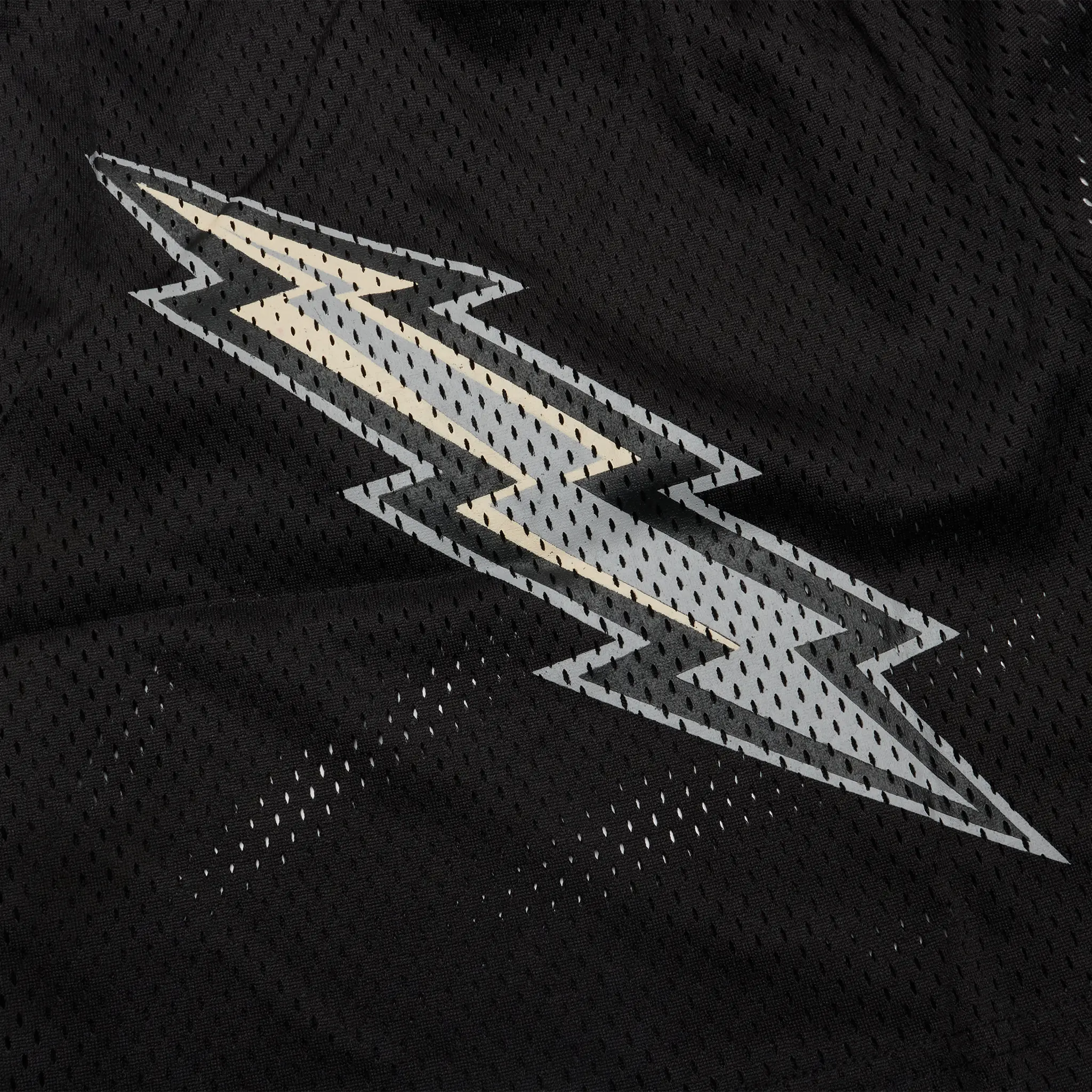 Detailed View of Eric Emanuel EE Basic Bolt Black Shorts 02571 1FW2305EEEBSE EE B