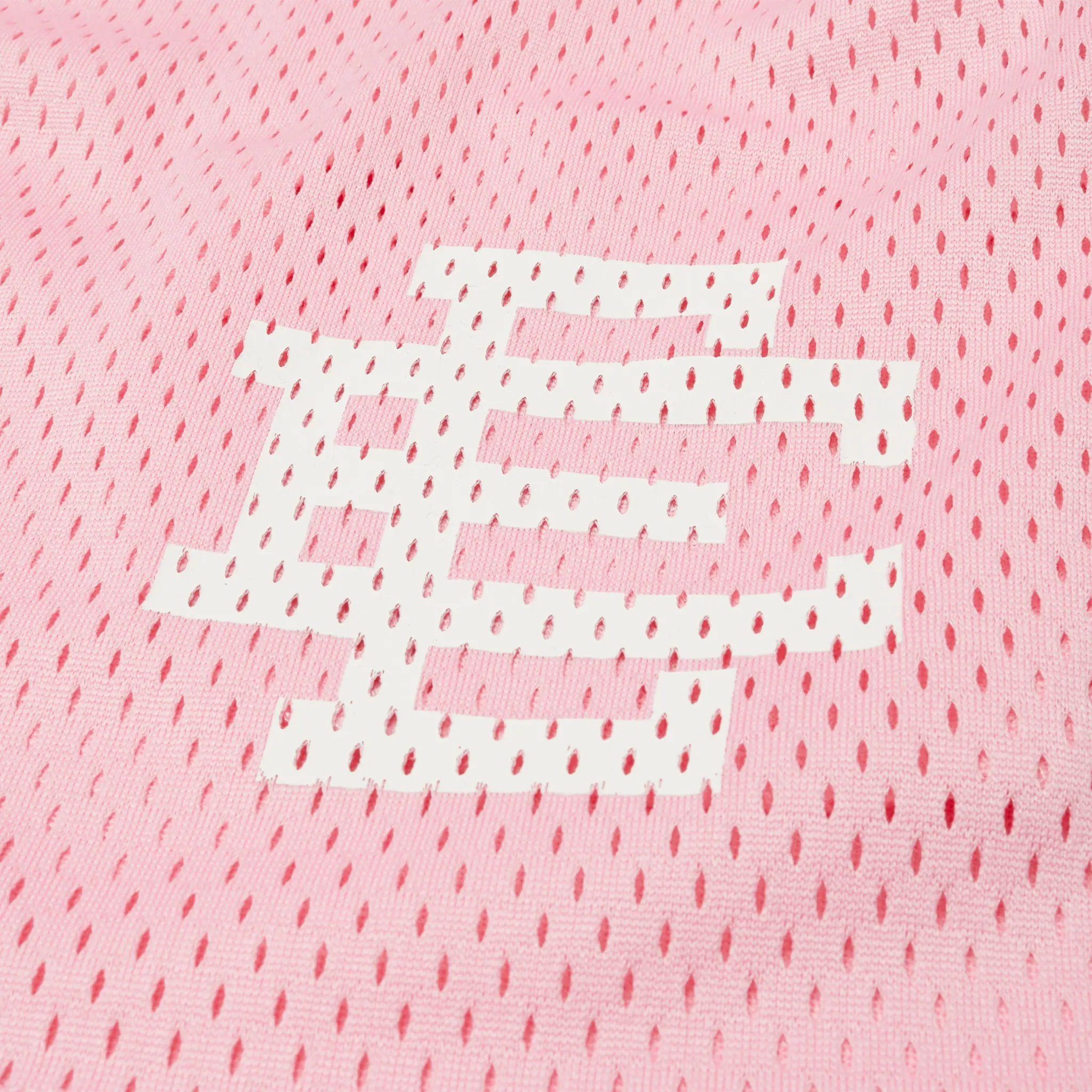 Detailed View of Eric Emanuel EE Basic Rose Quartz White Shorts