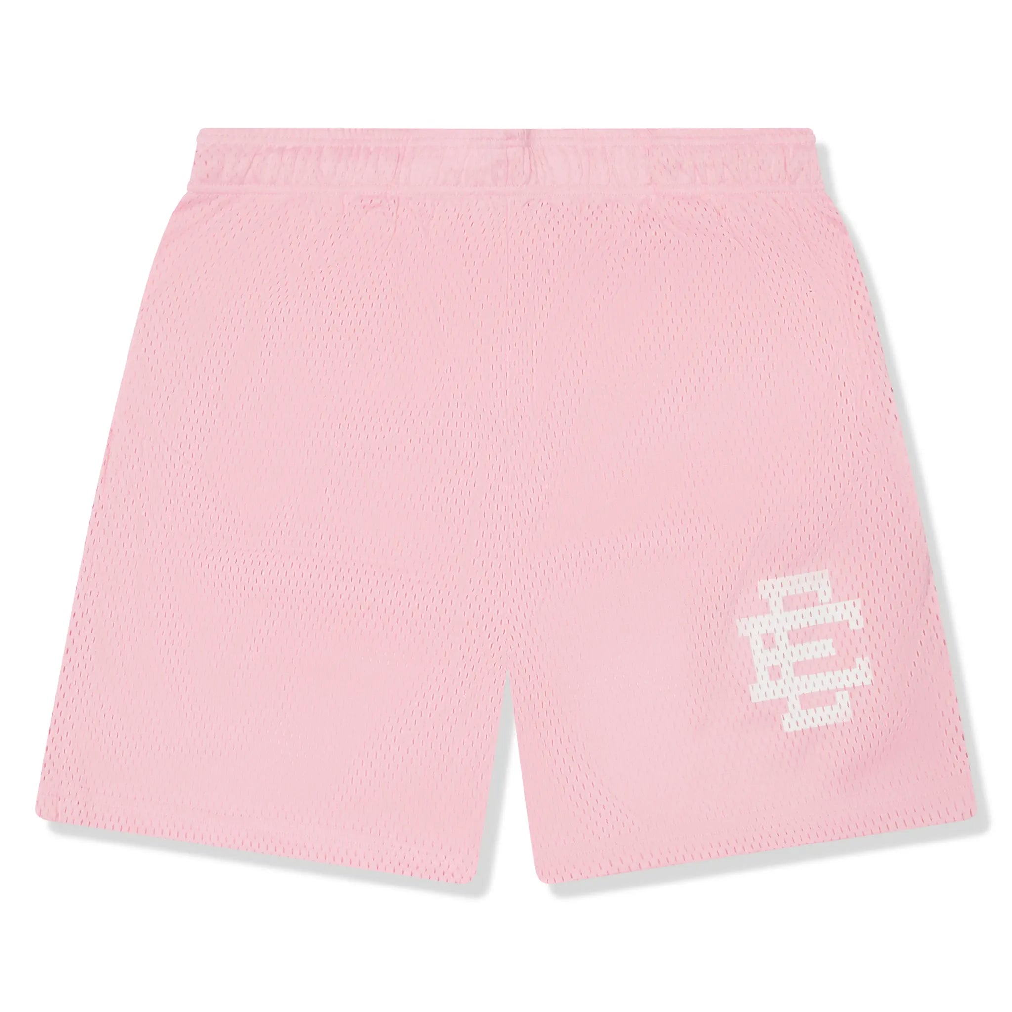 Front View of Eric Emanuel EE Basic Rose Quartz White Shorts