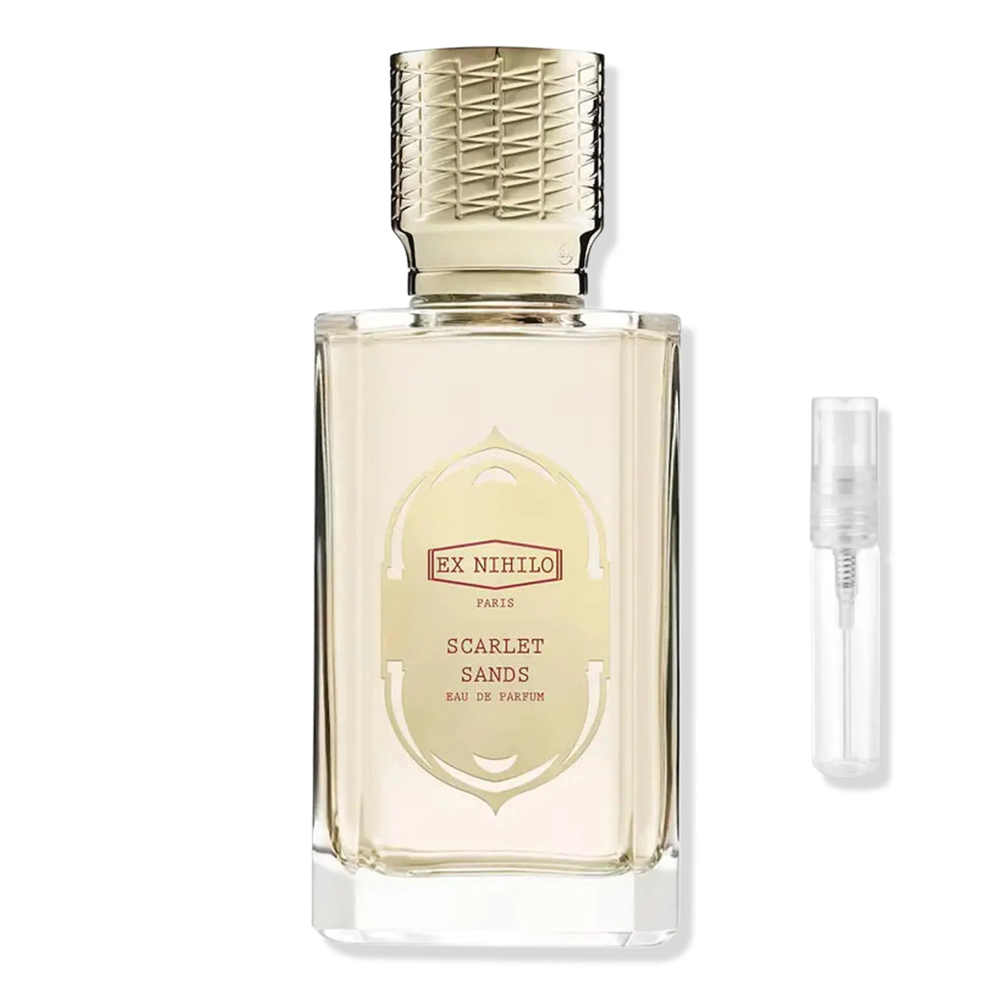 Front View of Ex Nihilo Scarlet Sands Eau De Parfum SAMPLE