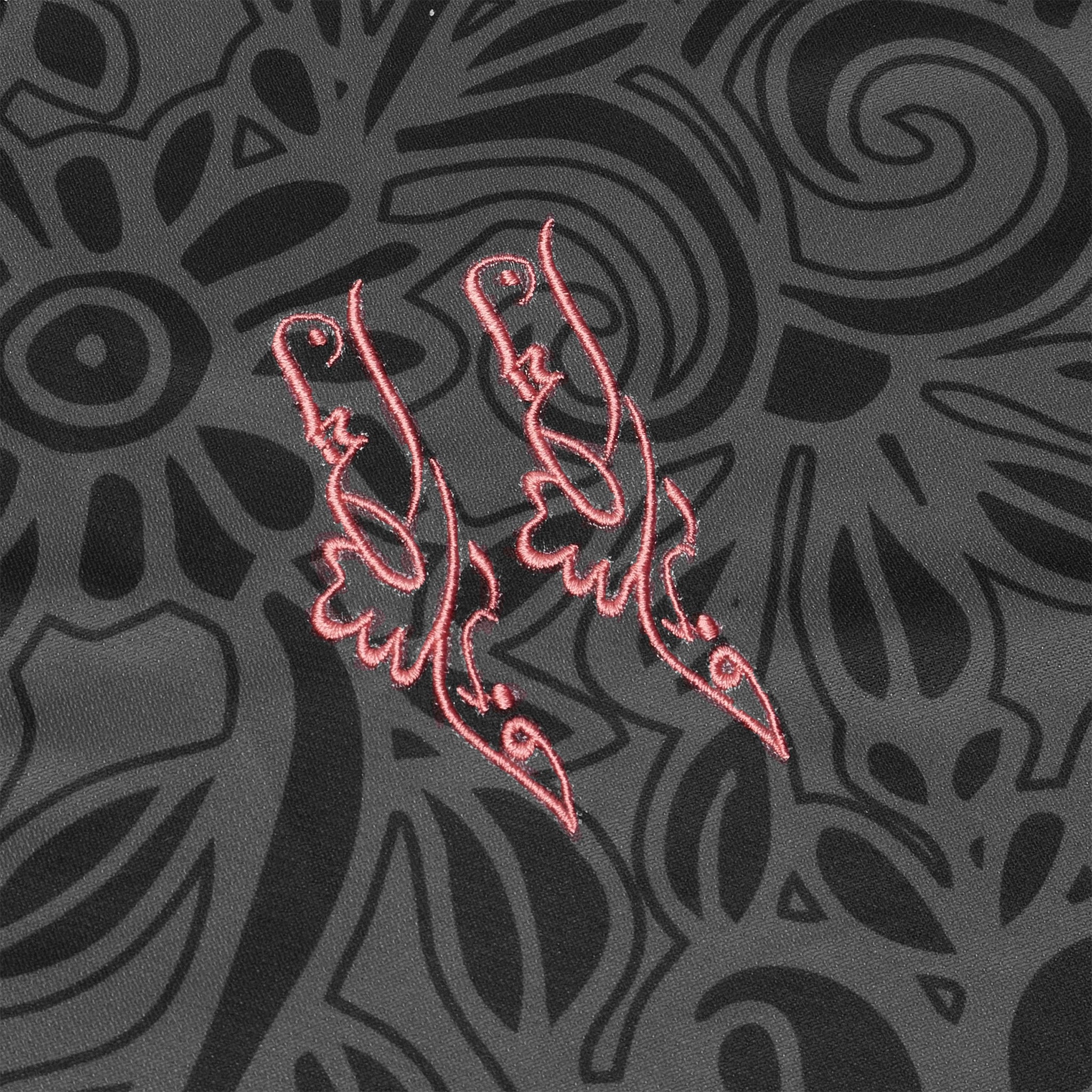 Map detail view of FC Palestina x Farrah Azam Black T Shirt