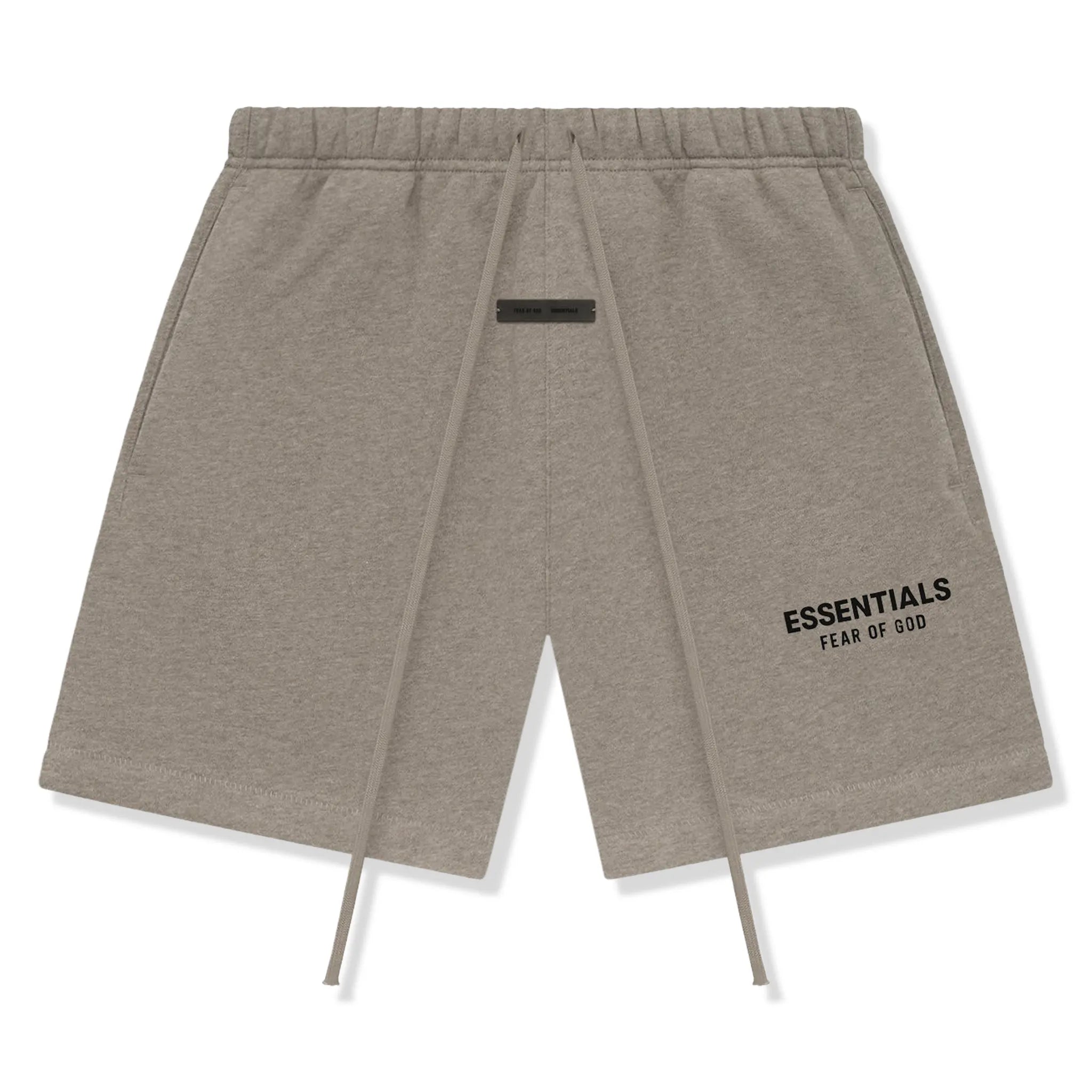 Front View of Fear Of God Essentials Classic Homestead Heather Shorts (SS25) 160SP255653FW