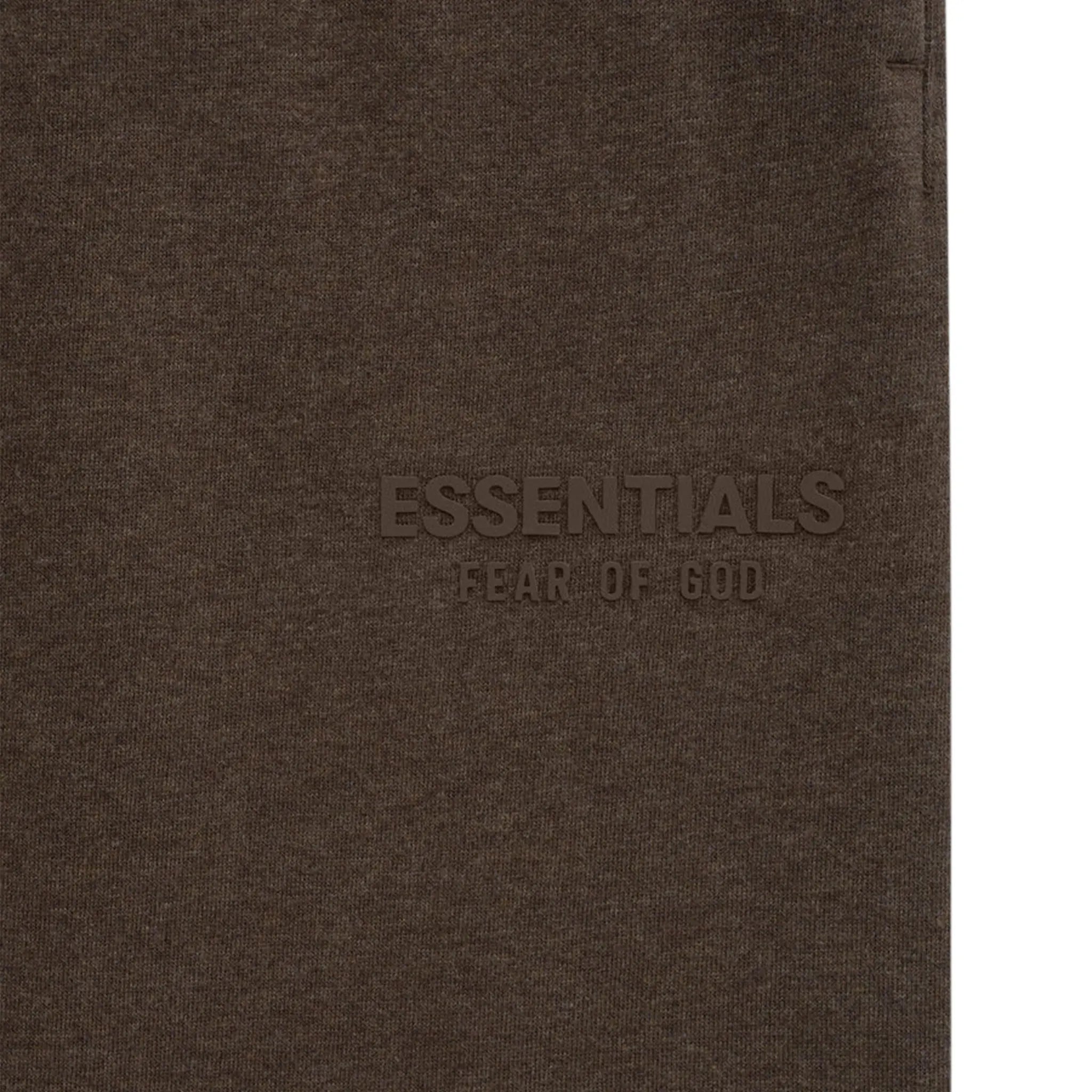 Detailed View of Fear Of God Essentials Core Collection Heather Wood Sweatpants (SS24) 130SU242022F