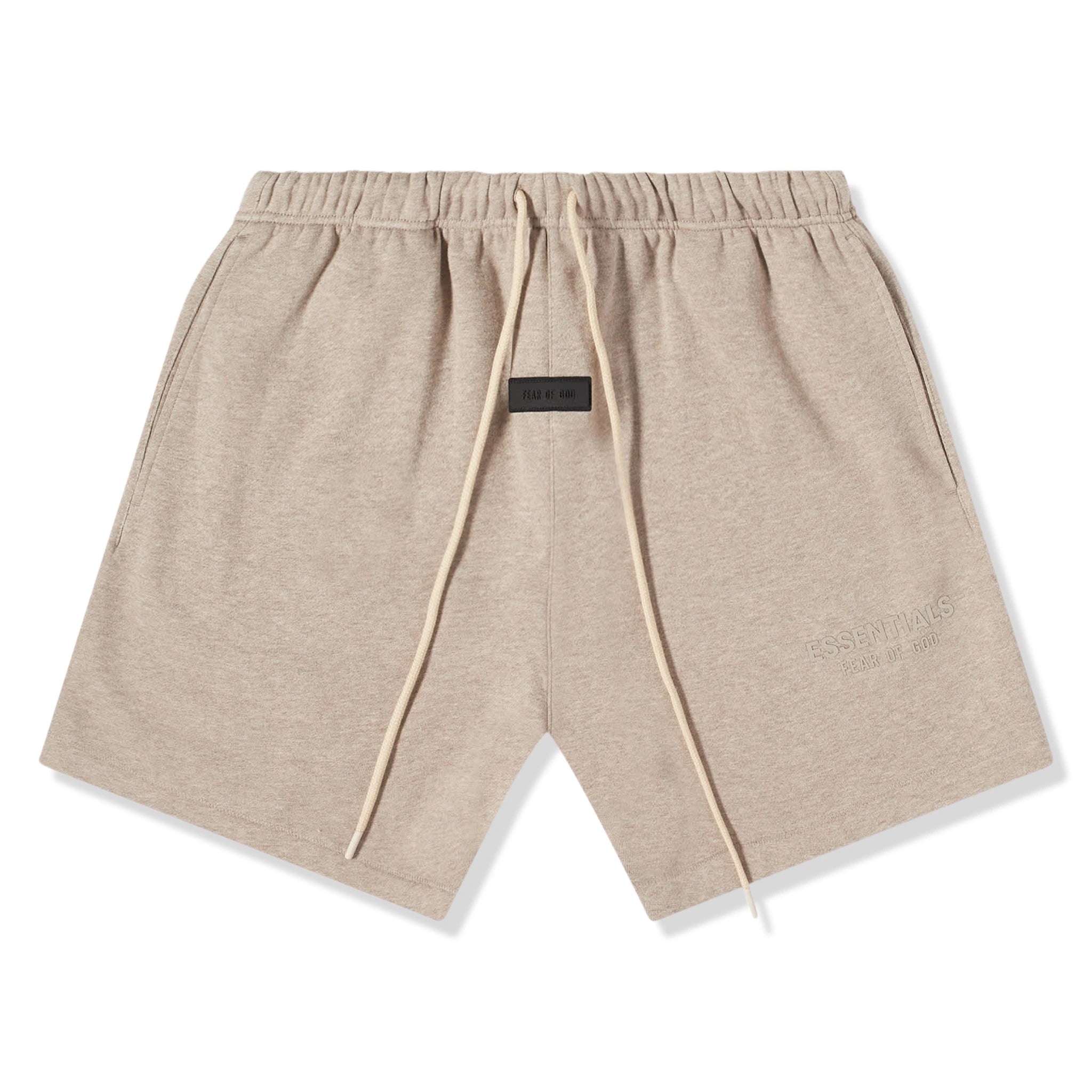Front view of Fear Of God Essentials Core Heather Shorts (FW23) 160BT232004F