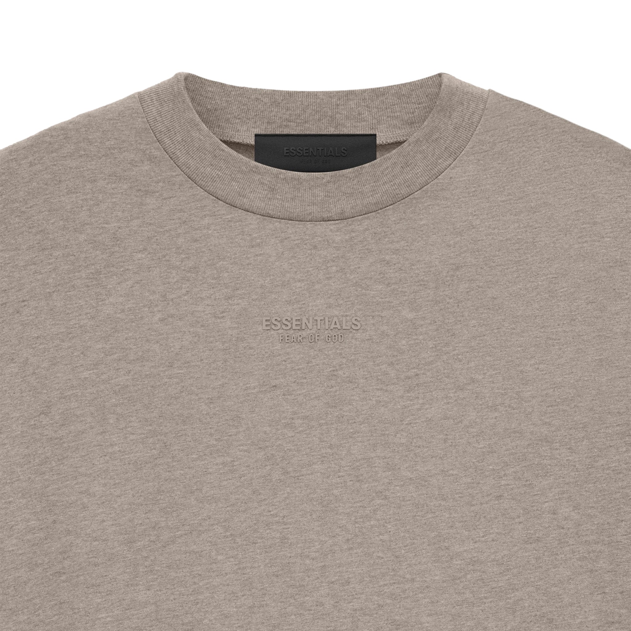 Logop view of Fear Of God Essentials Core Heather T Shirt (FW23)