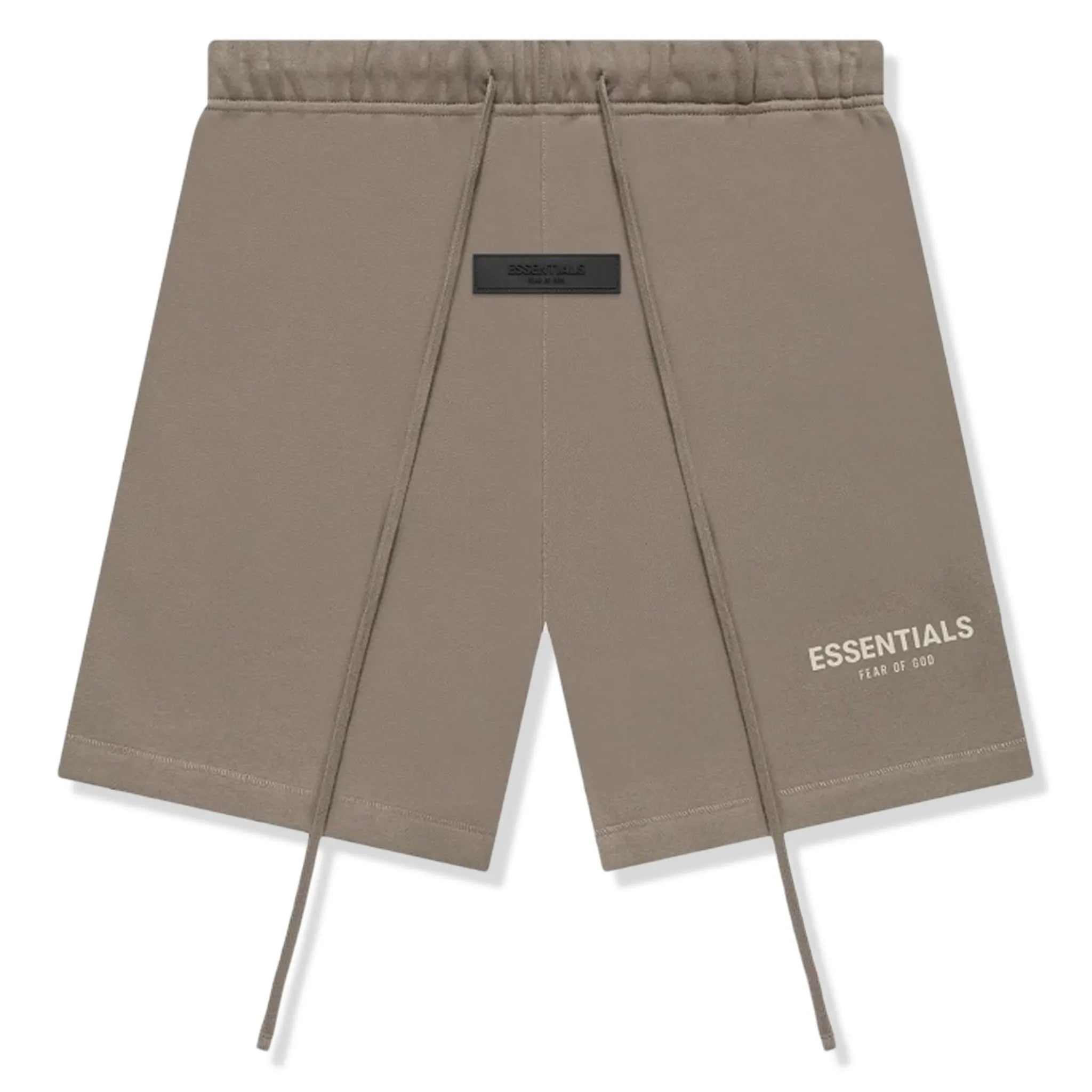 Front view of Fear Of God Essentials Desert Taupe Shorts (SS22) 160BT212008F