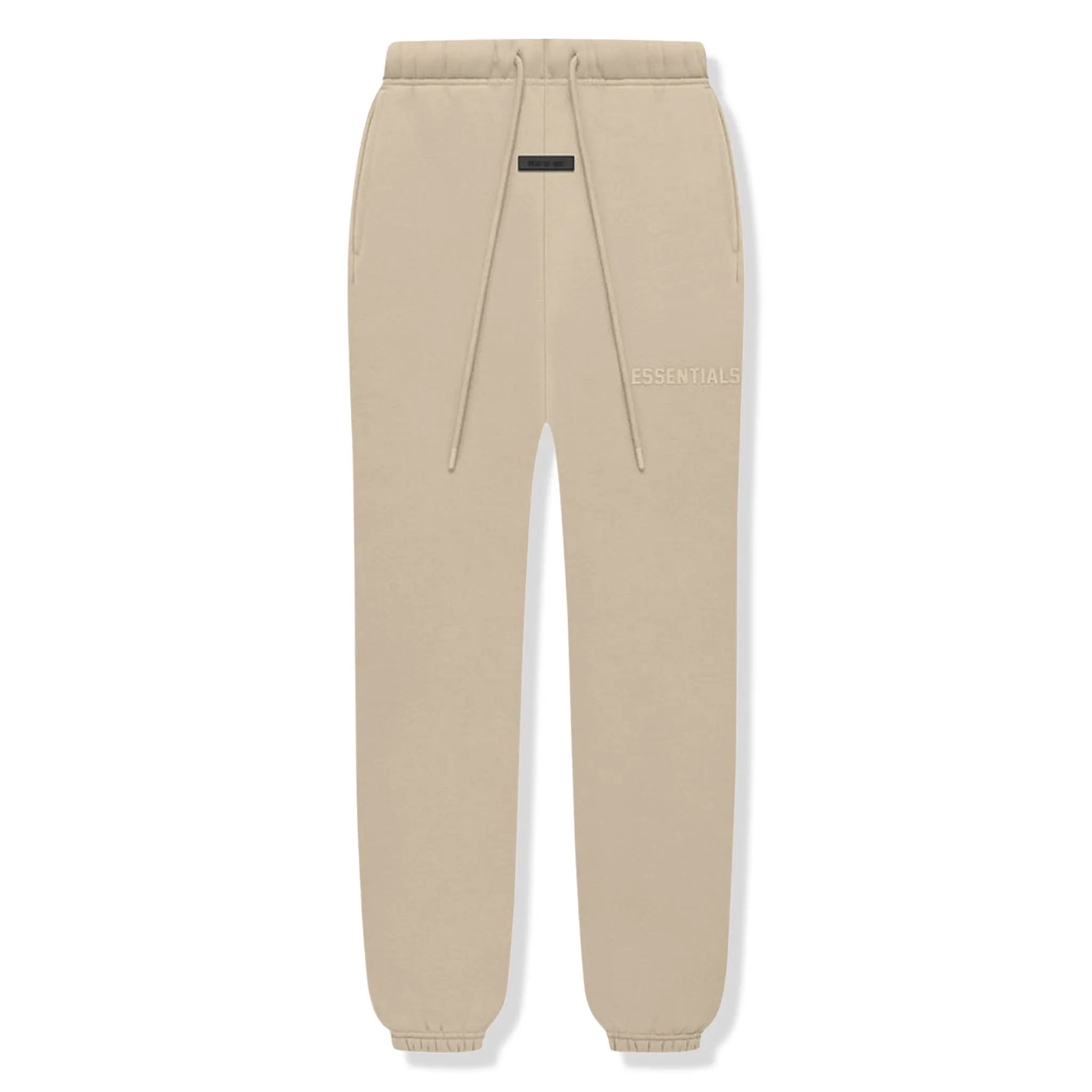 Front View of Fear Of God Essentials Dusty Beige Sweatpants (SS23) 130SP232025F
