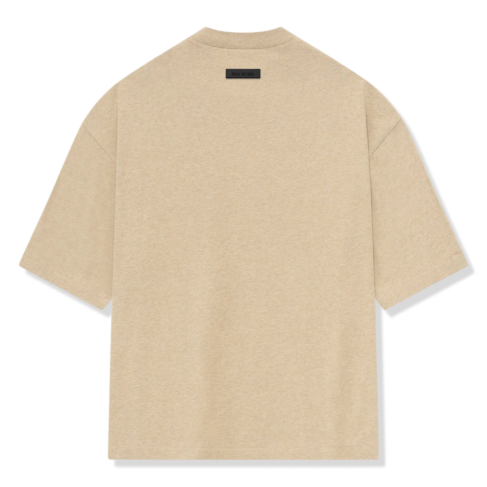 Back view of Fear Of God Essentials Gold Heather T Shirt (FW23) 125BT232003F