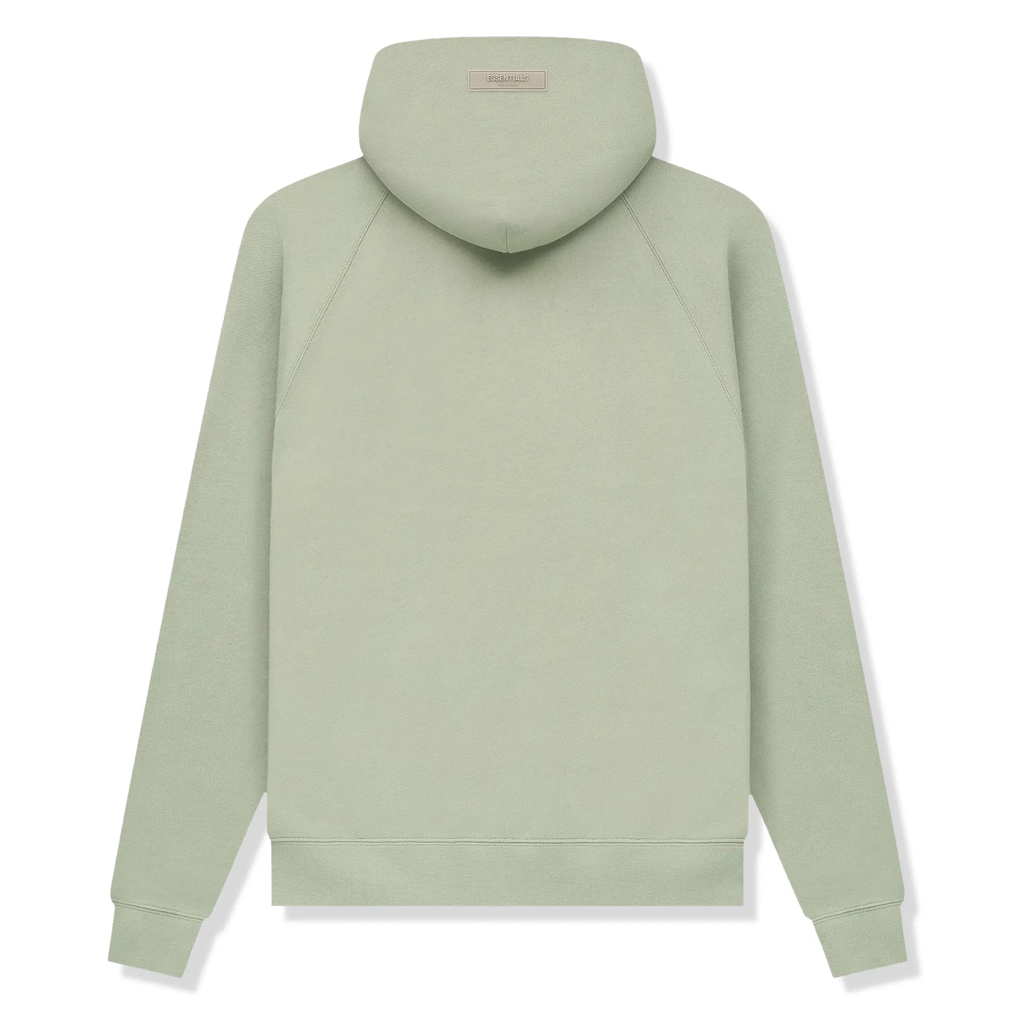Back View of Fear Of God Essentials Seafoam Hoodie (SS22) 192BT212054F