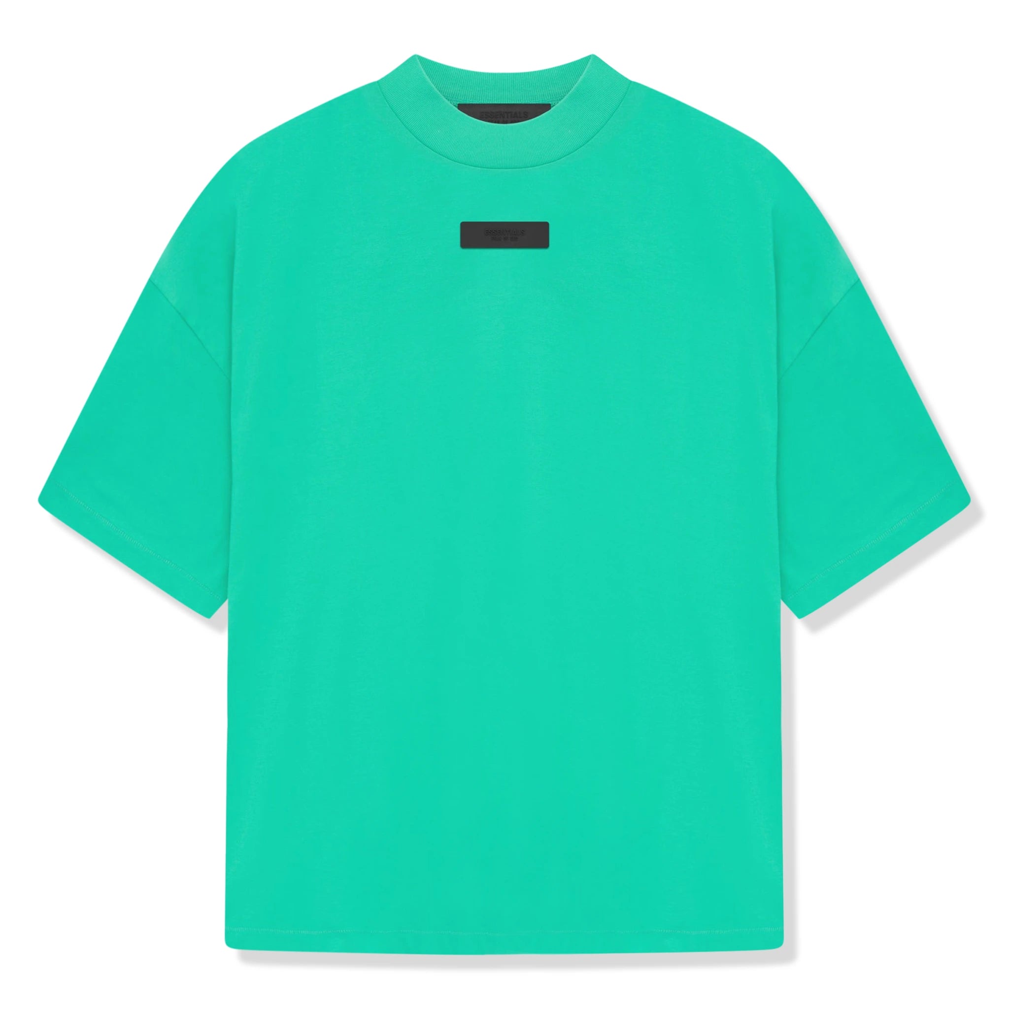 Front view of Prada straight fit Shirt lange Essentials SS Mint Leaf T Shirt lange (FW23) 125SP244192F