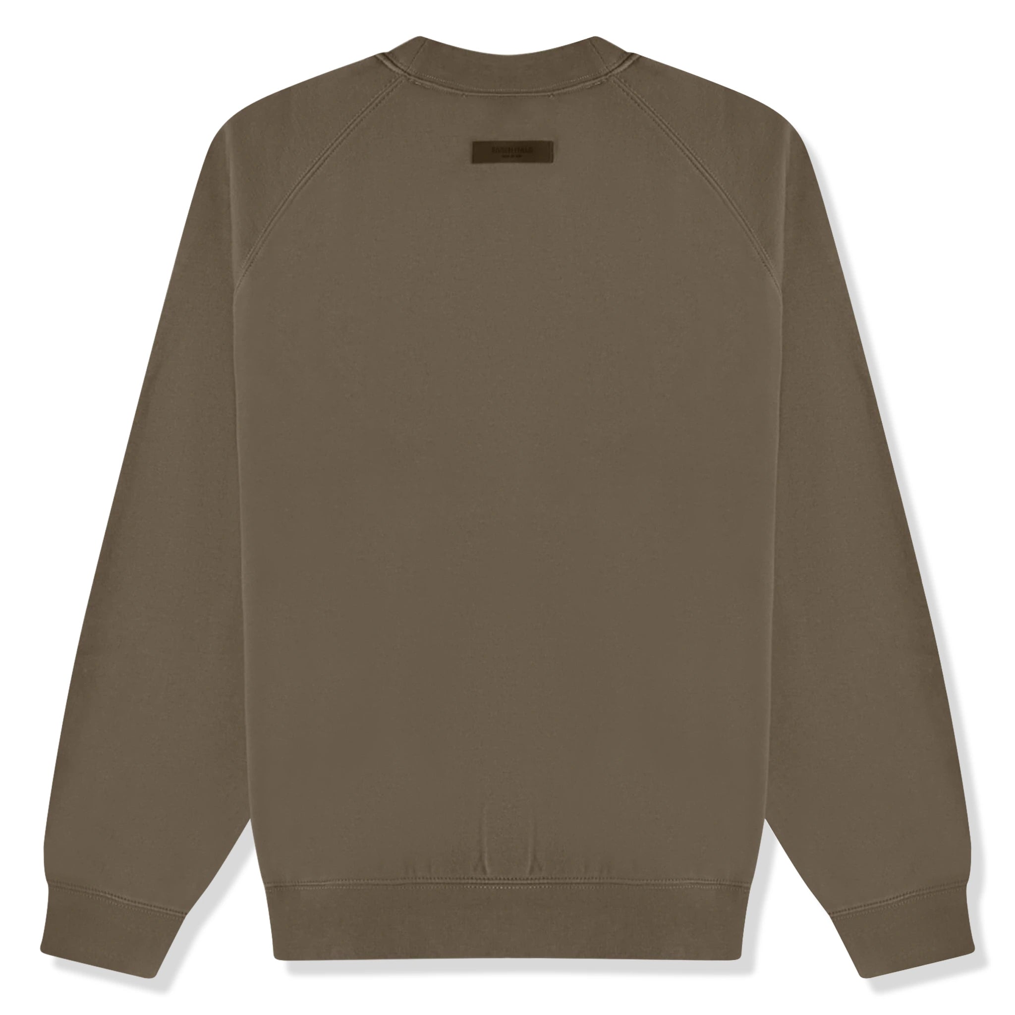 Back view of Fear Of God Essentials Wood Crewneck (FW22)