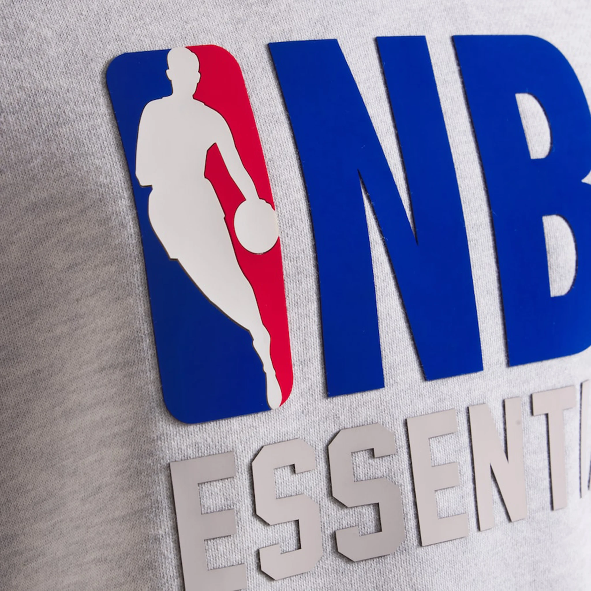 Model detail view of Fear Of God Essentials x NBA Light Heather Hoodie 192AL246400F