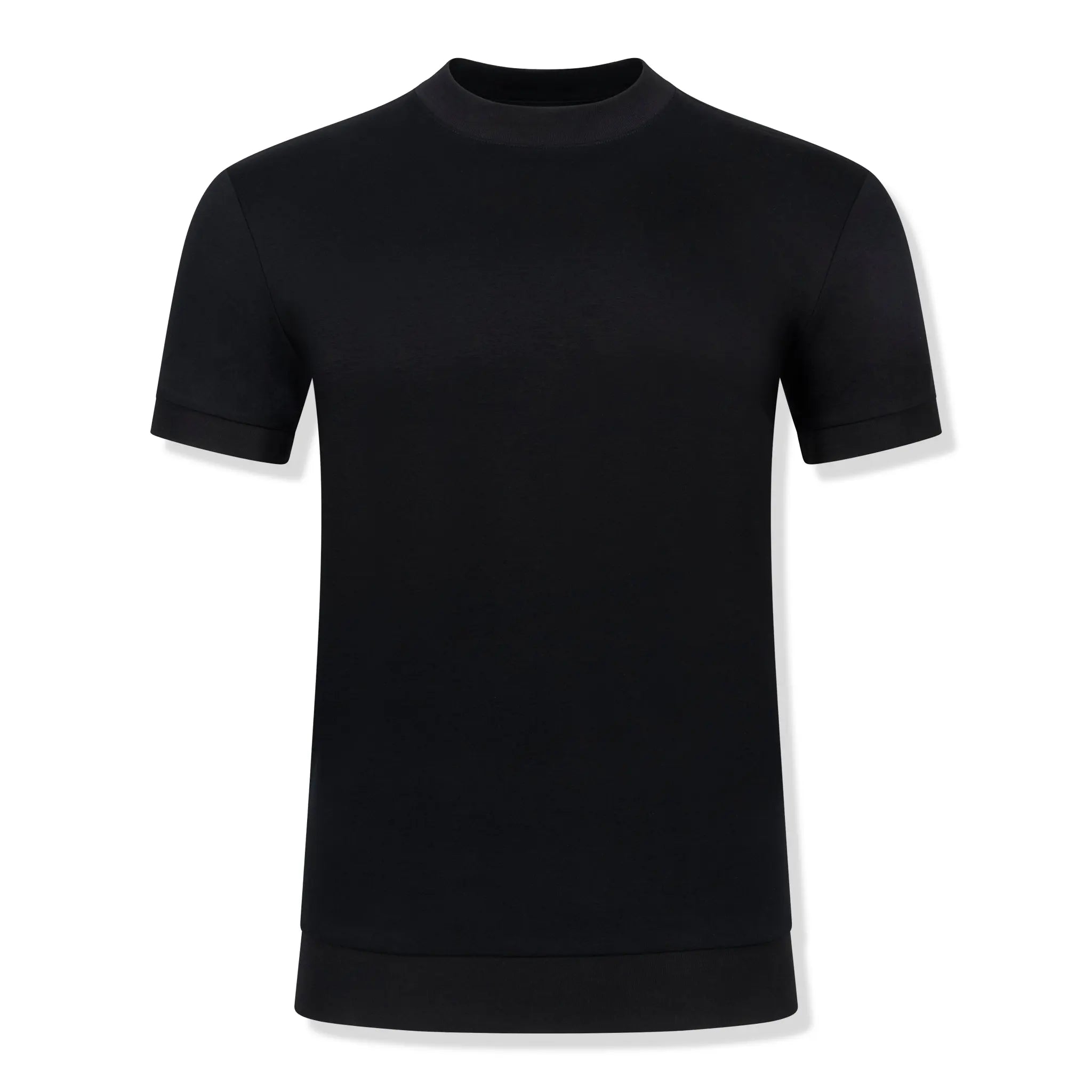 Front View of Forbes Sartorial Black T Shirt