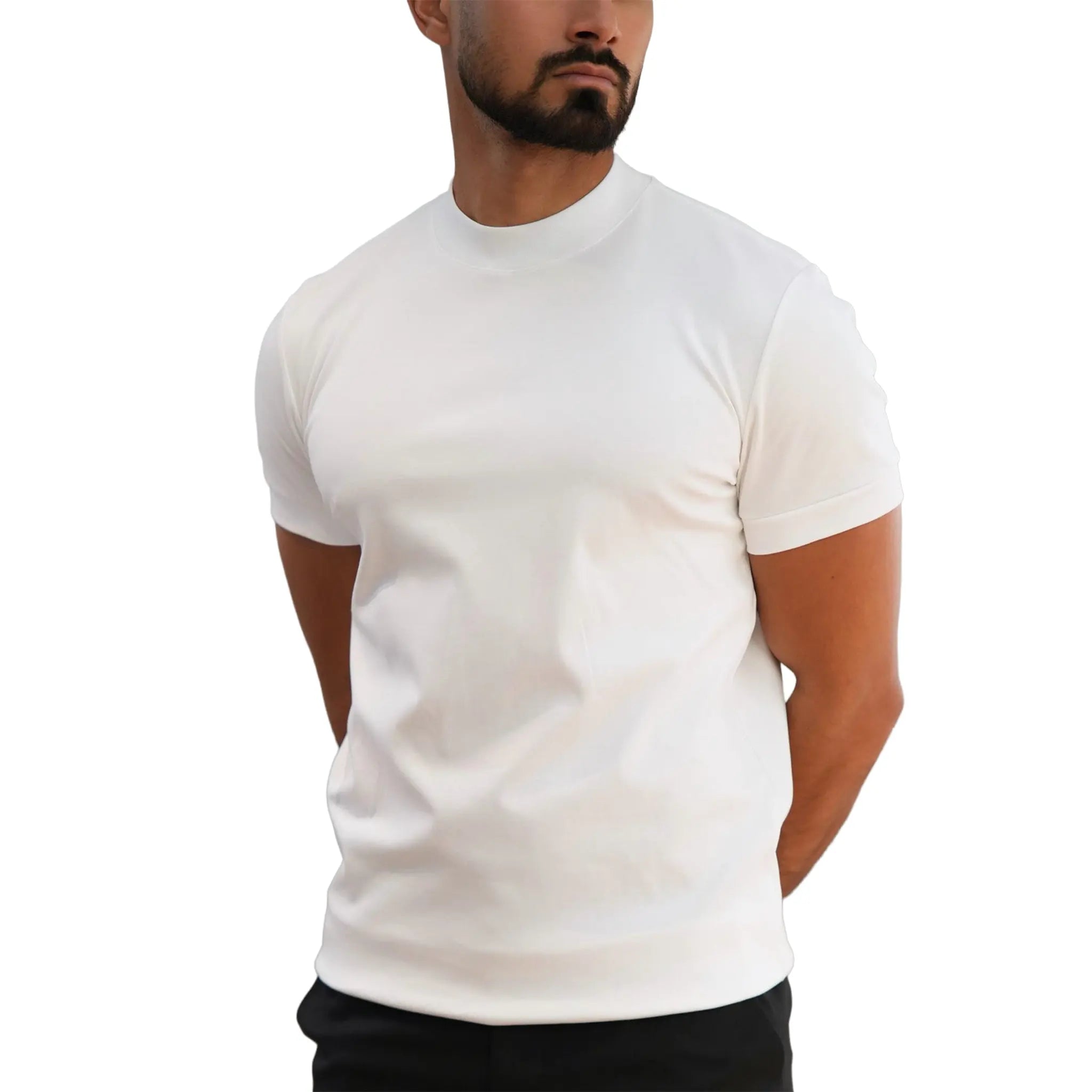 Model View of Forbes Sartorial White T Shirt