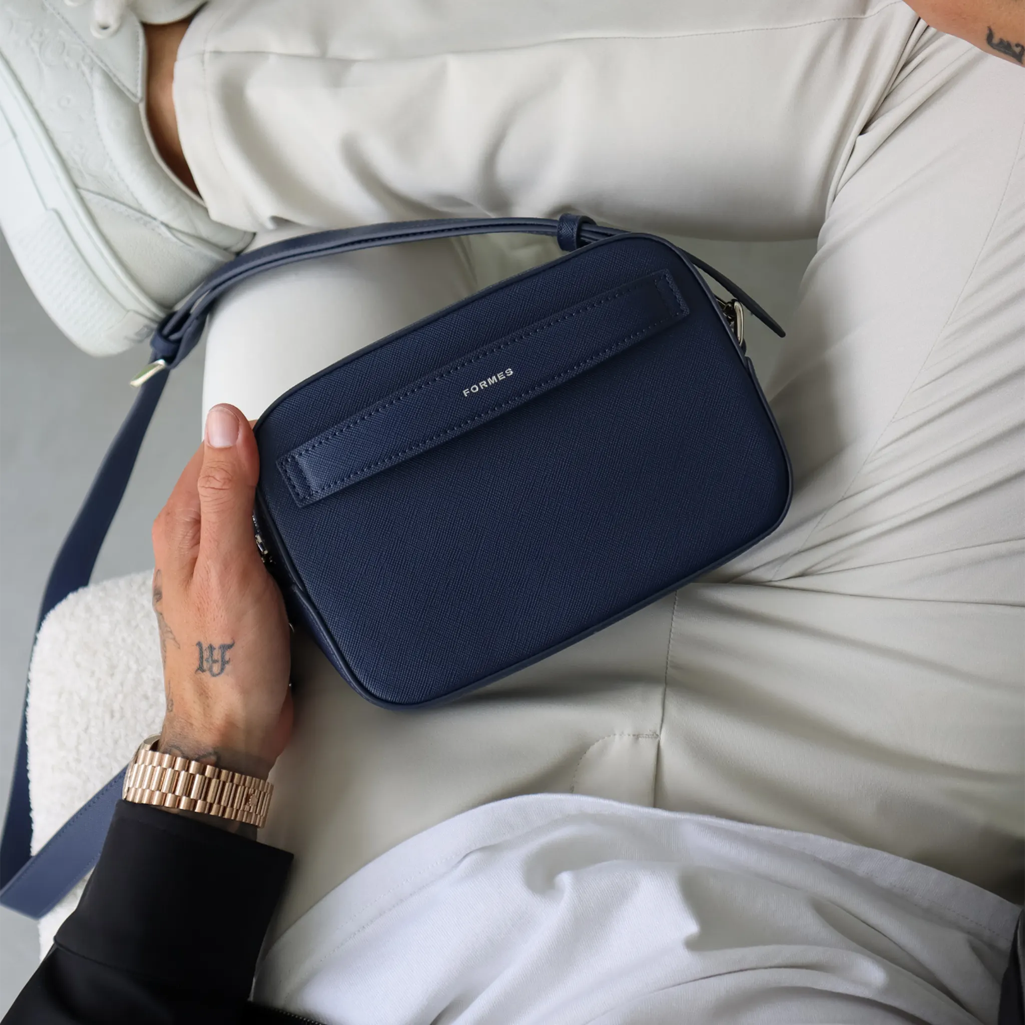 Model View of Formes Adapt Abyss Mini Crossbody Bag