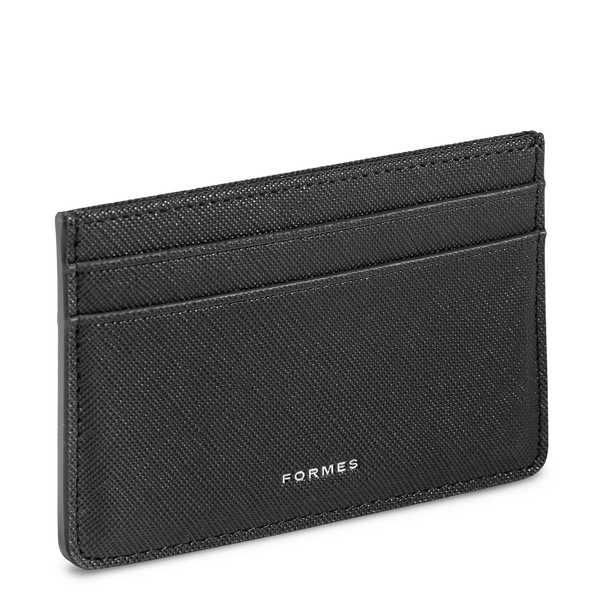 Front Side View of Formes Classic Nero Card Holder