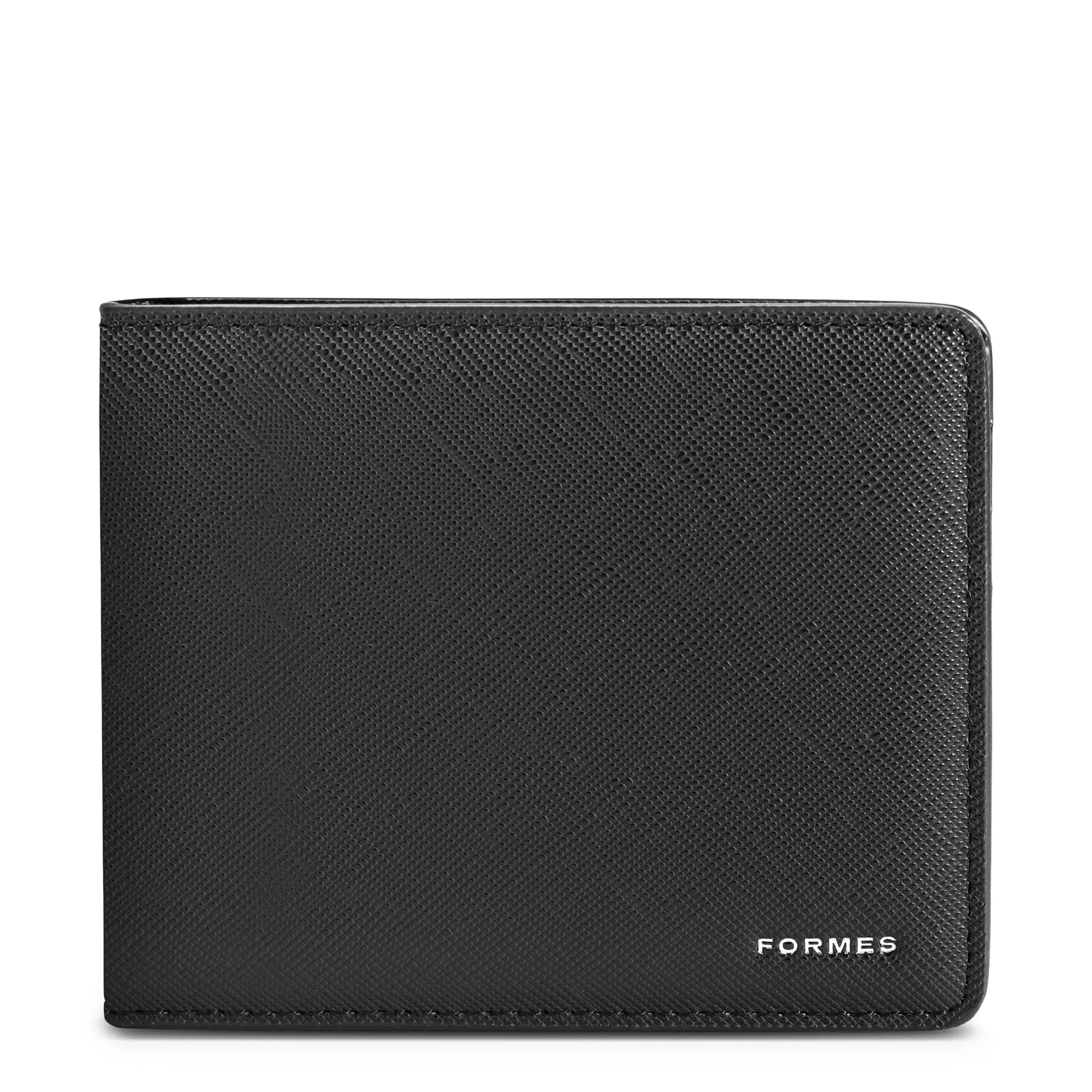 Front View of Formes Classic Nero Wallet