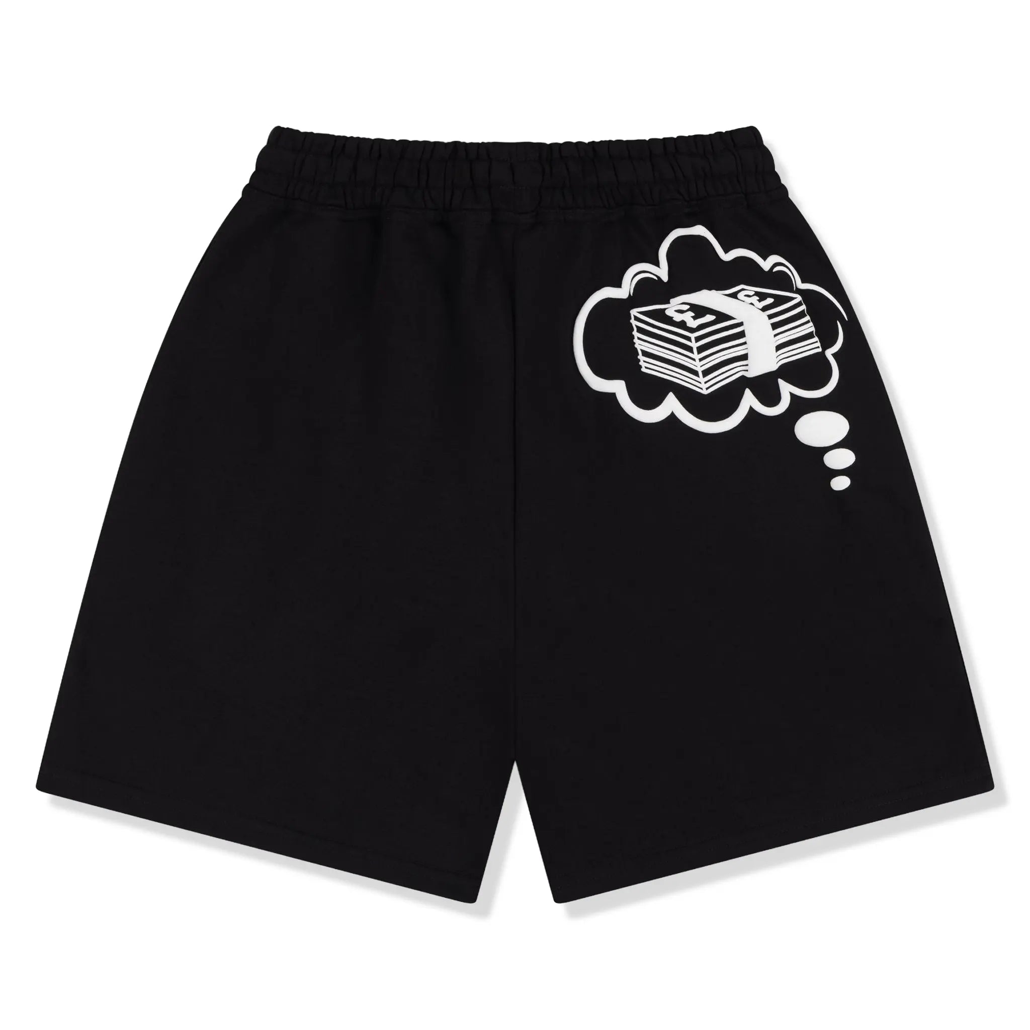 Back View of Fully Paid Dreams Black White Shorts