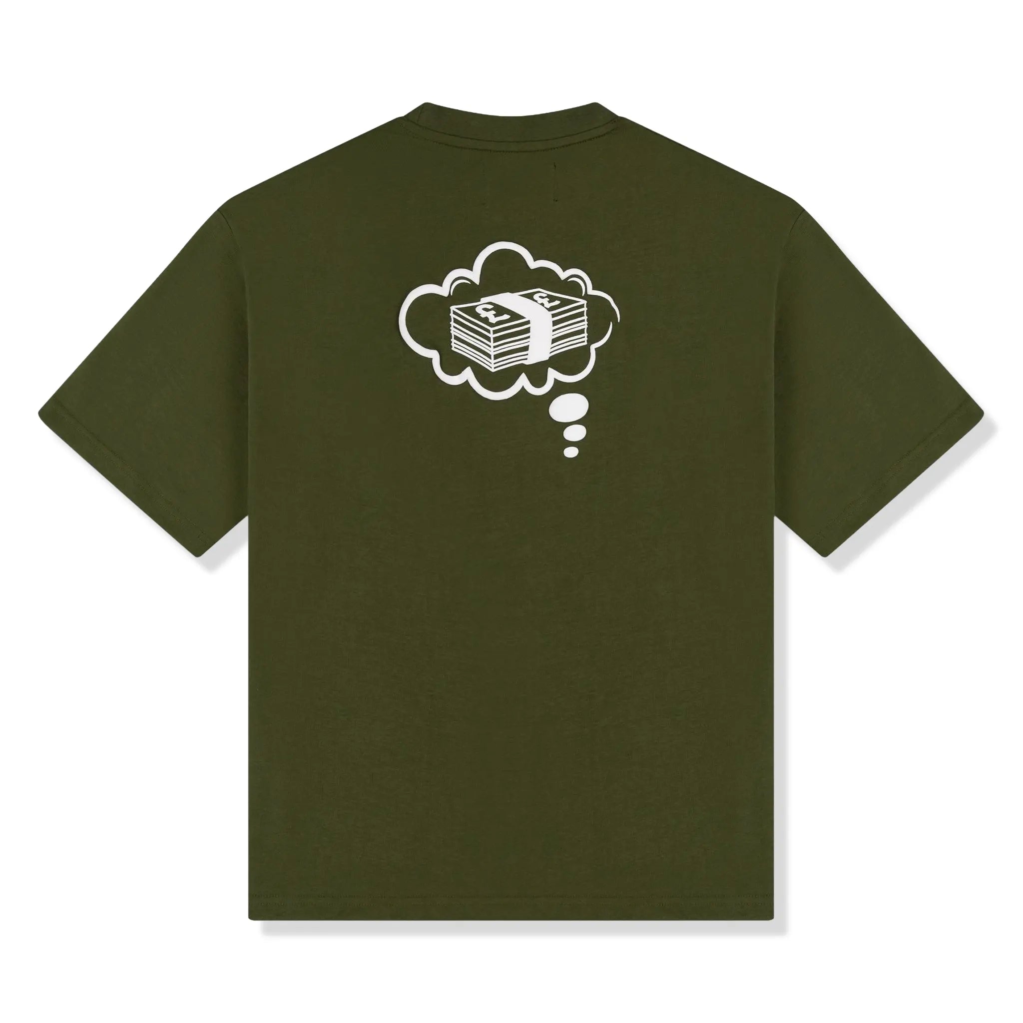 Back View of Fully Paid Dreams Khaki Oversized T-Shirt