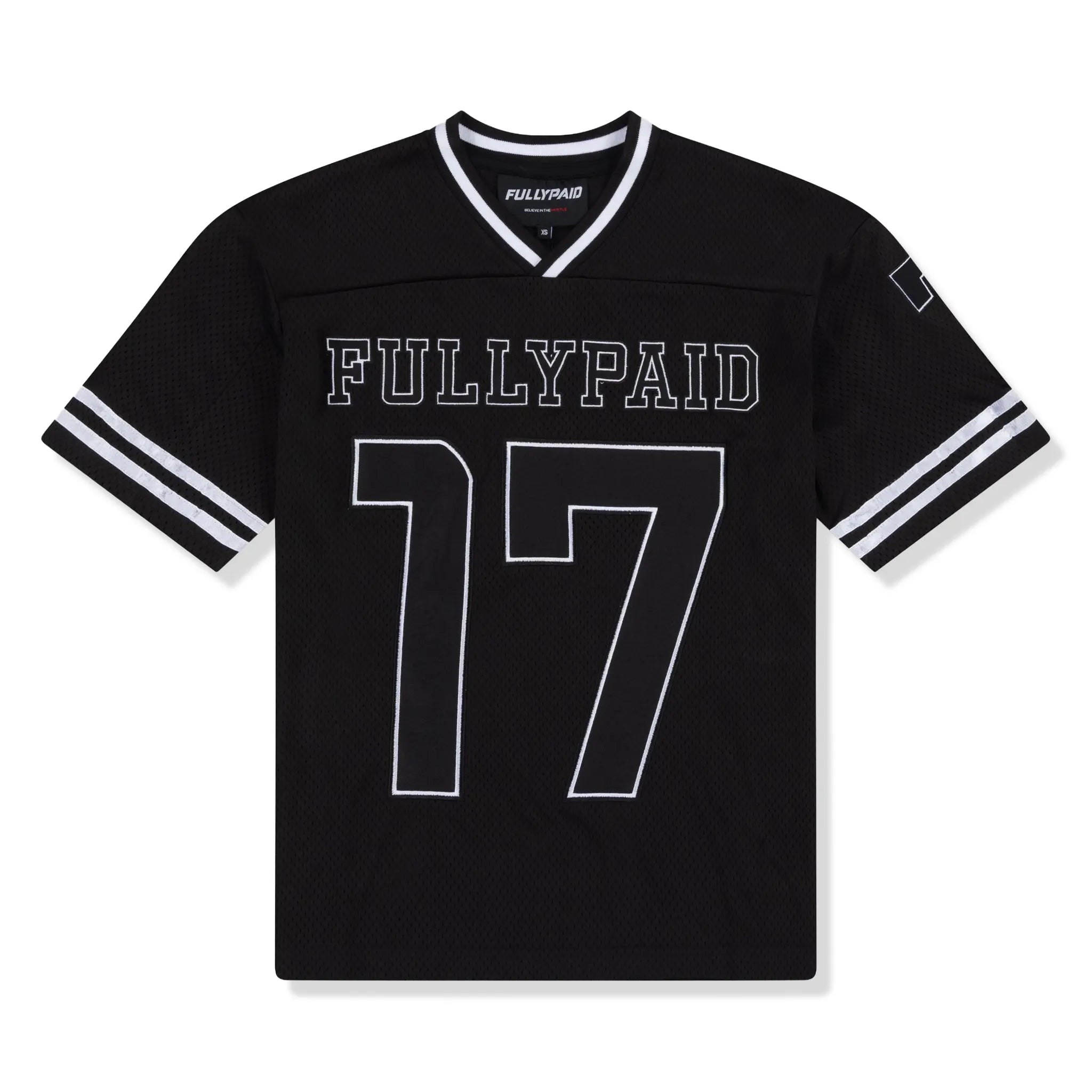 Front View of Fully Paid FP Black Jersey