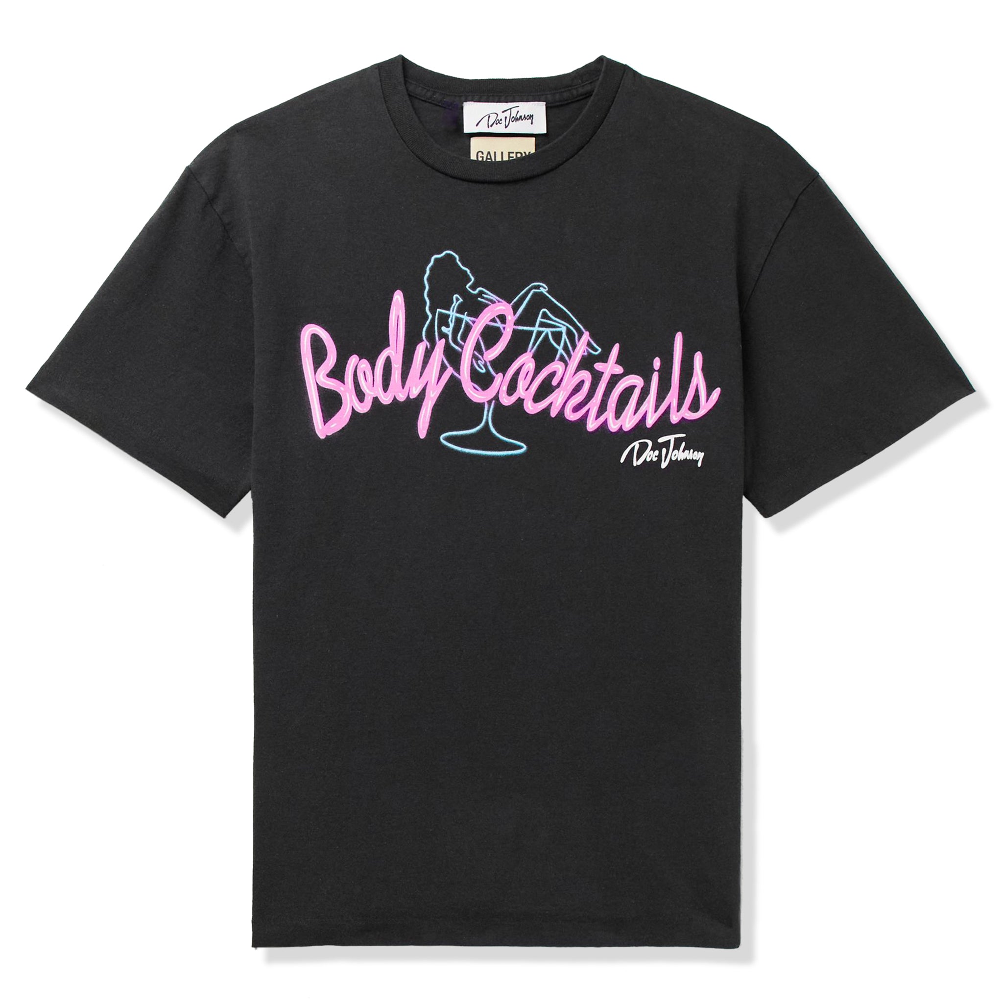 Front View of Gallery Dept. Body Cocktail Black T Shirt