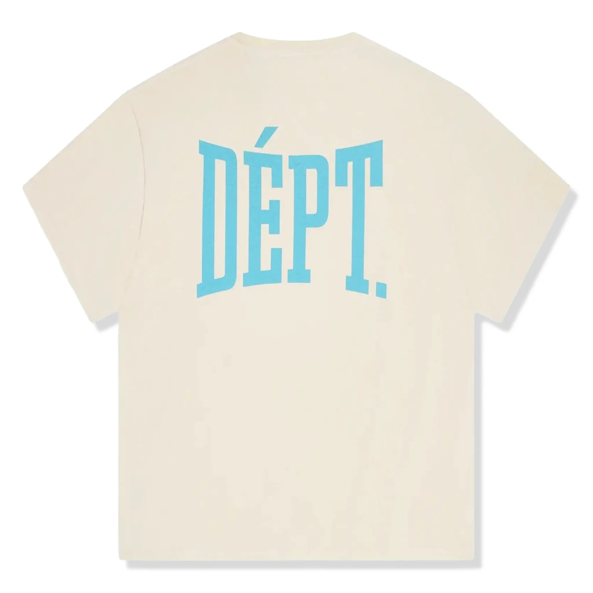 Back View of Gallery Dept. Dept Gym Logo Beige T Shirt DGLT-10228CREAM