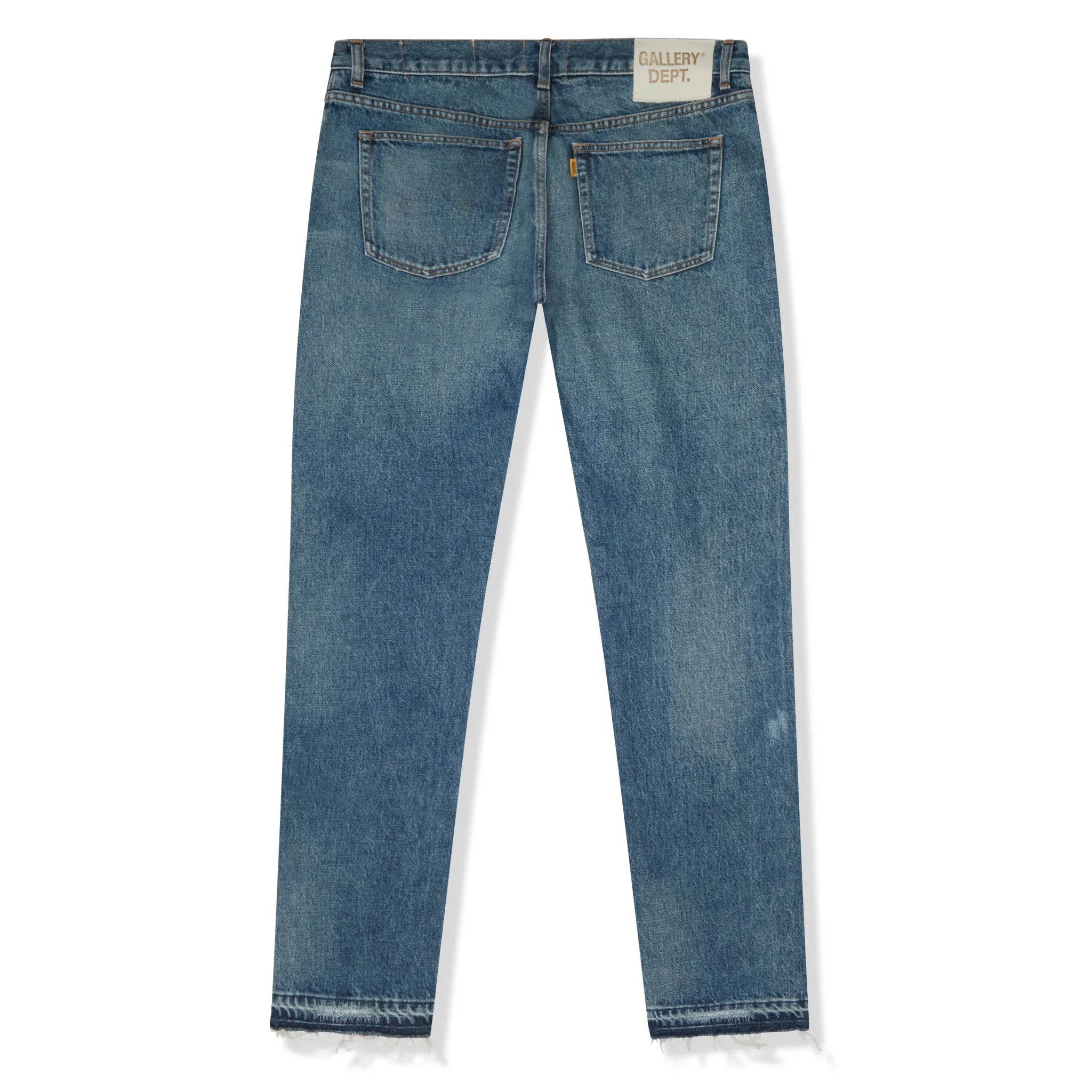 Back View of Gallery Dept. Indigo Blue Jeans