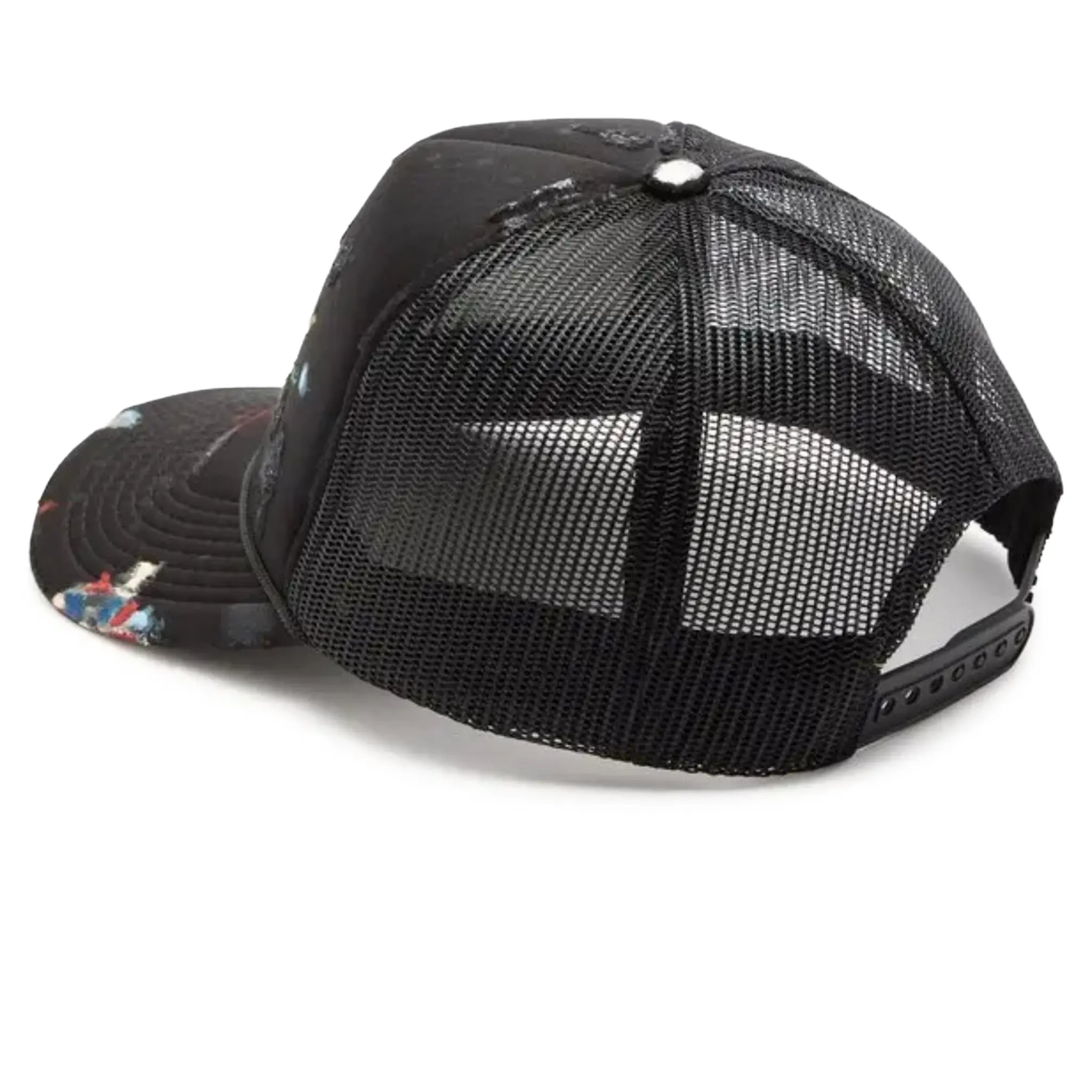Back Side View of Gallery Dept. Workshop Black Trucker Cap TC-9101