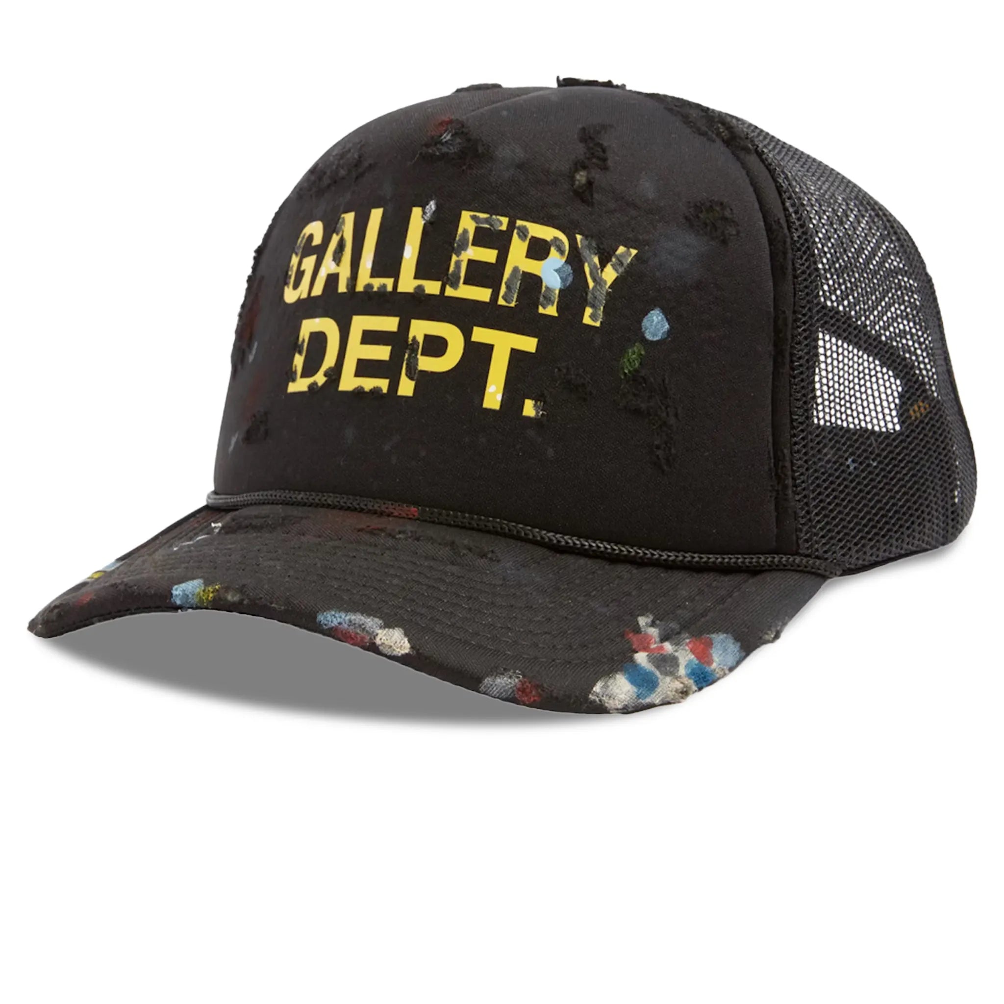 Front View of Gallery Dept. Workshop Black Trucker Cap TC-9101