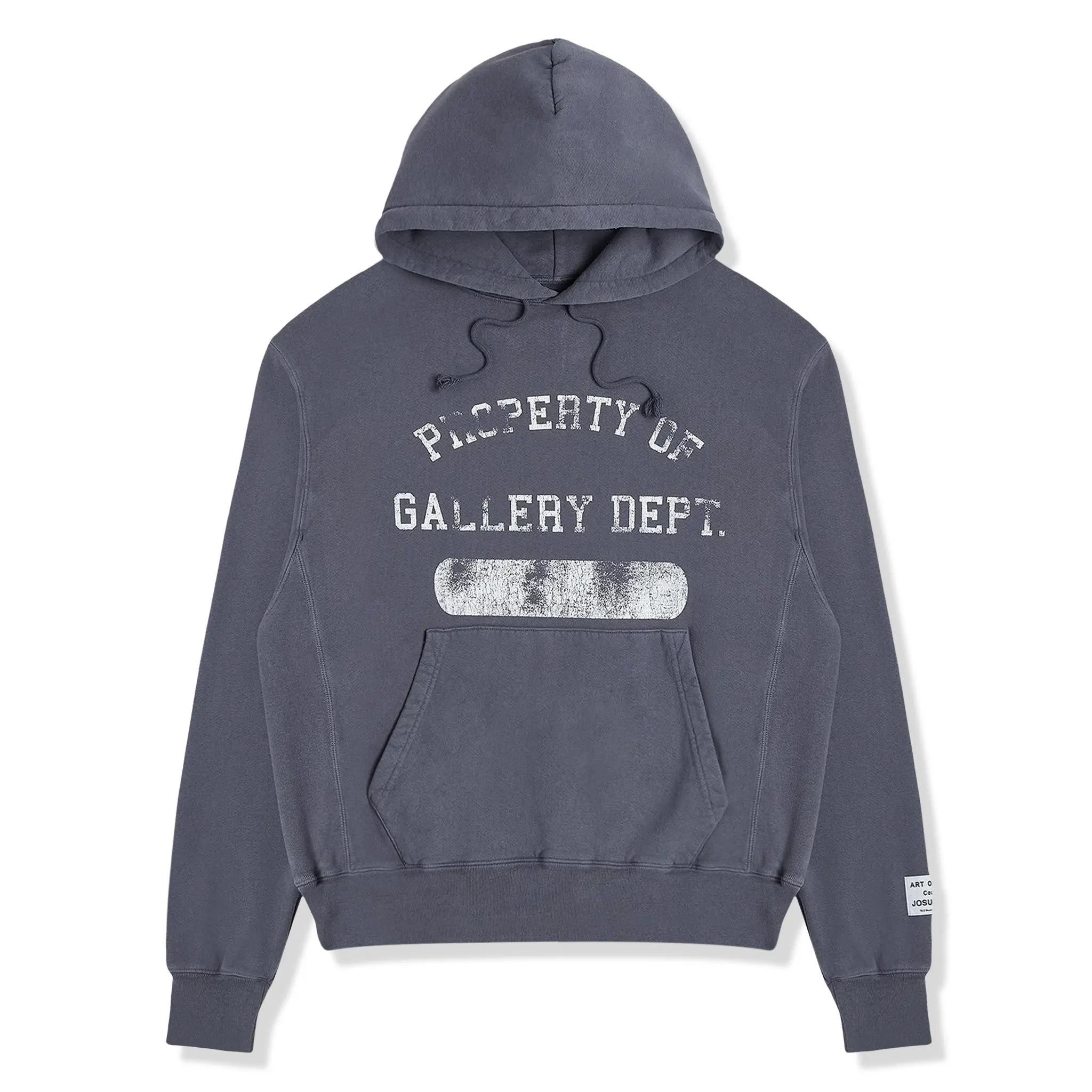 Front View of Gallery Dept. Property Of Vintage Washed Navy Hoodie P0 2010-VINT