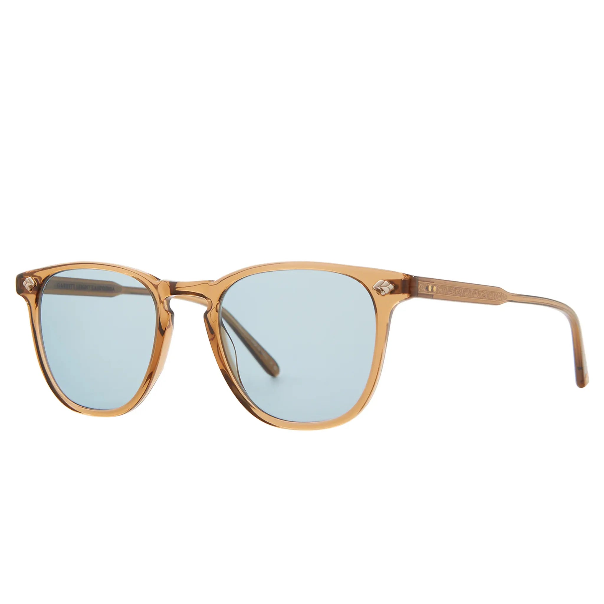 Front Side View of Garrett Leight Brooks ll Forever Classic Caramel Sunglasses
