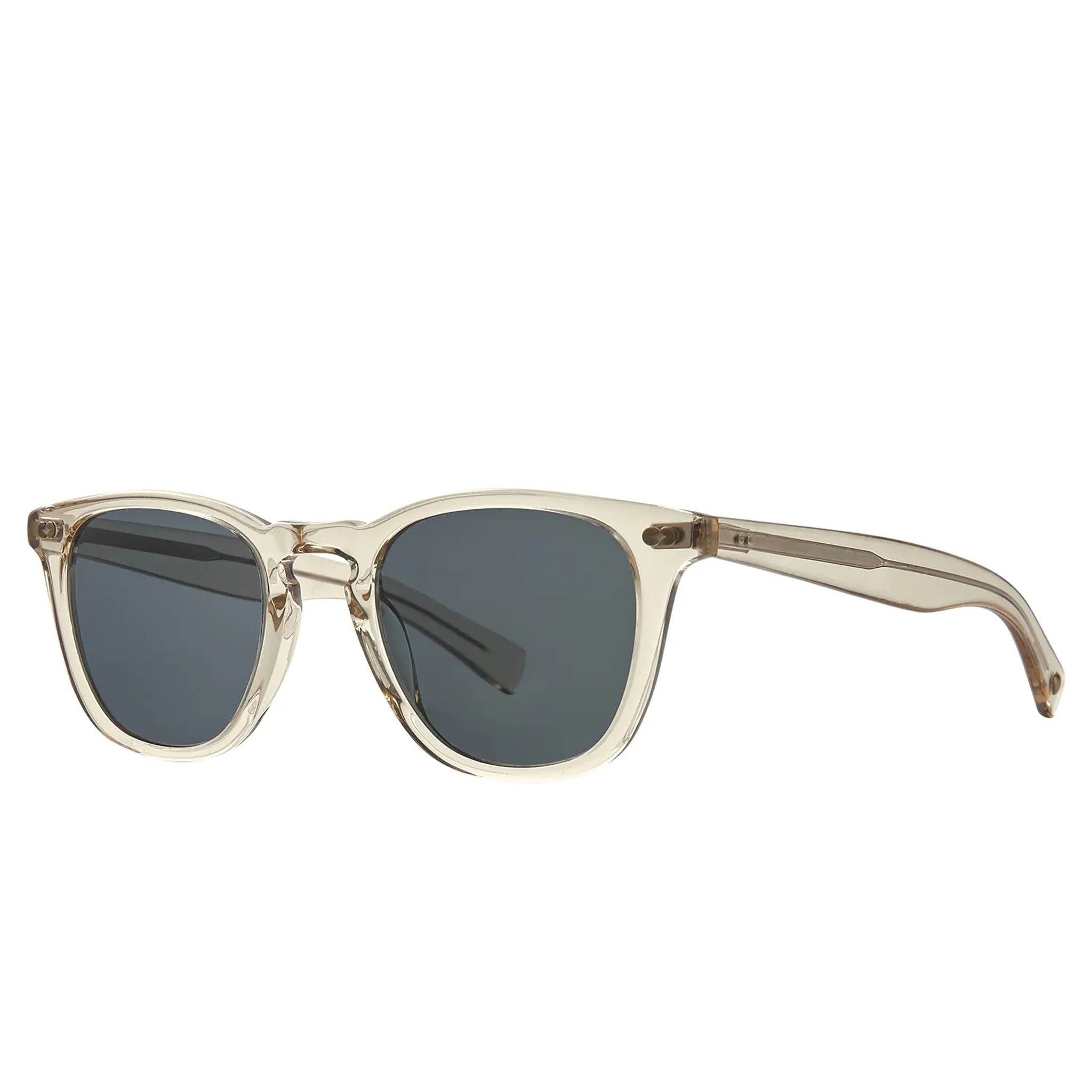 Front Side View of Garrett Leight Brooks X Forever Classic Champagne Sunglasses