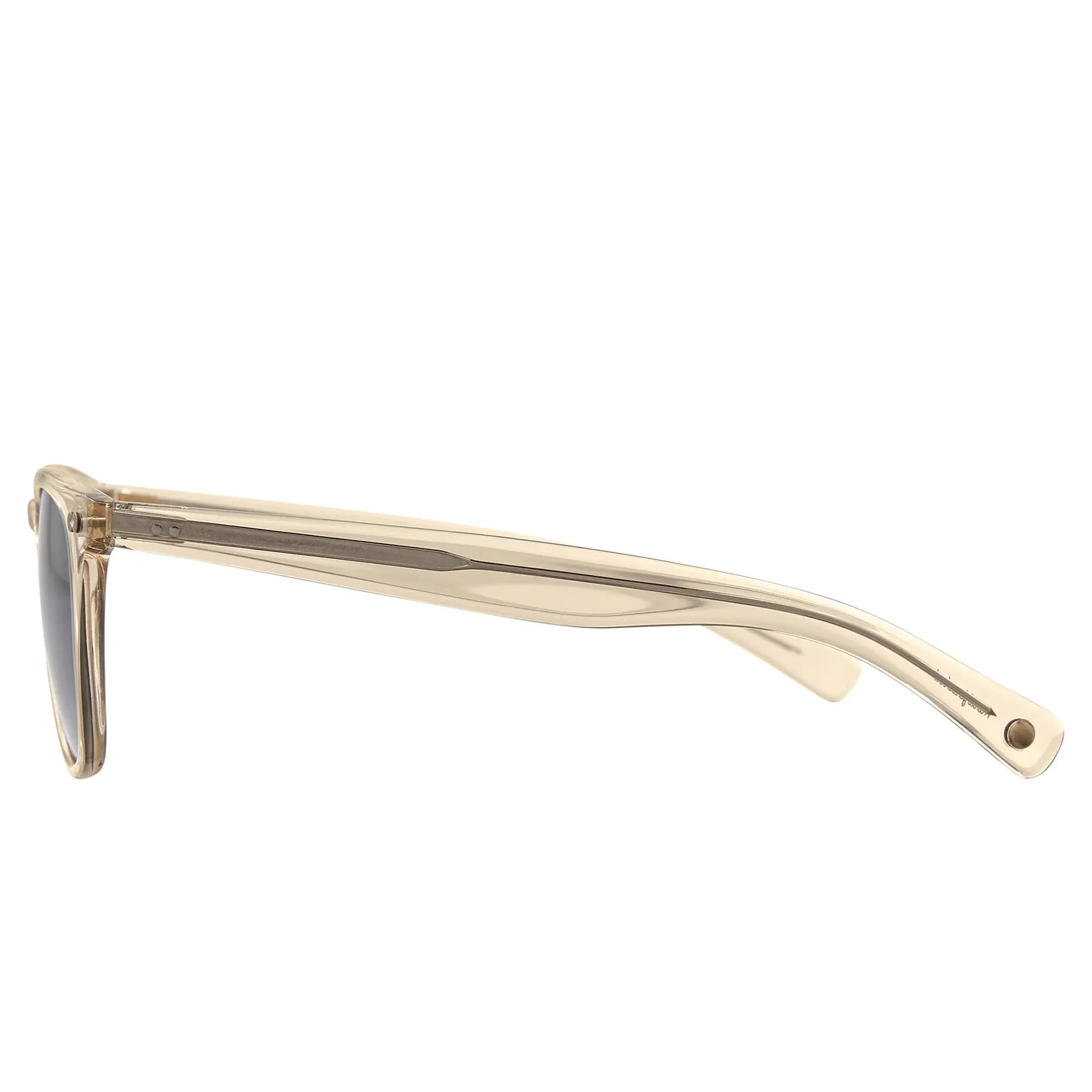 Side View of Garrett Leight Brooks X Forever Classic Champagne Sunglasses