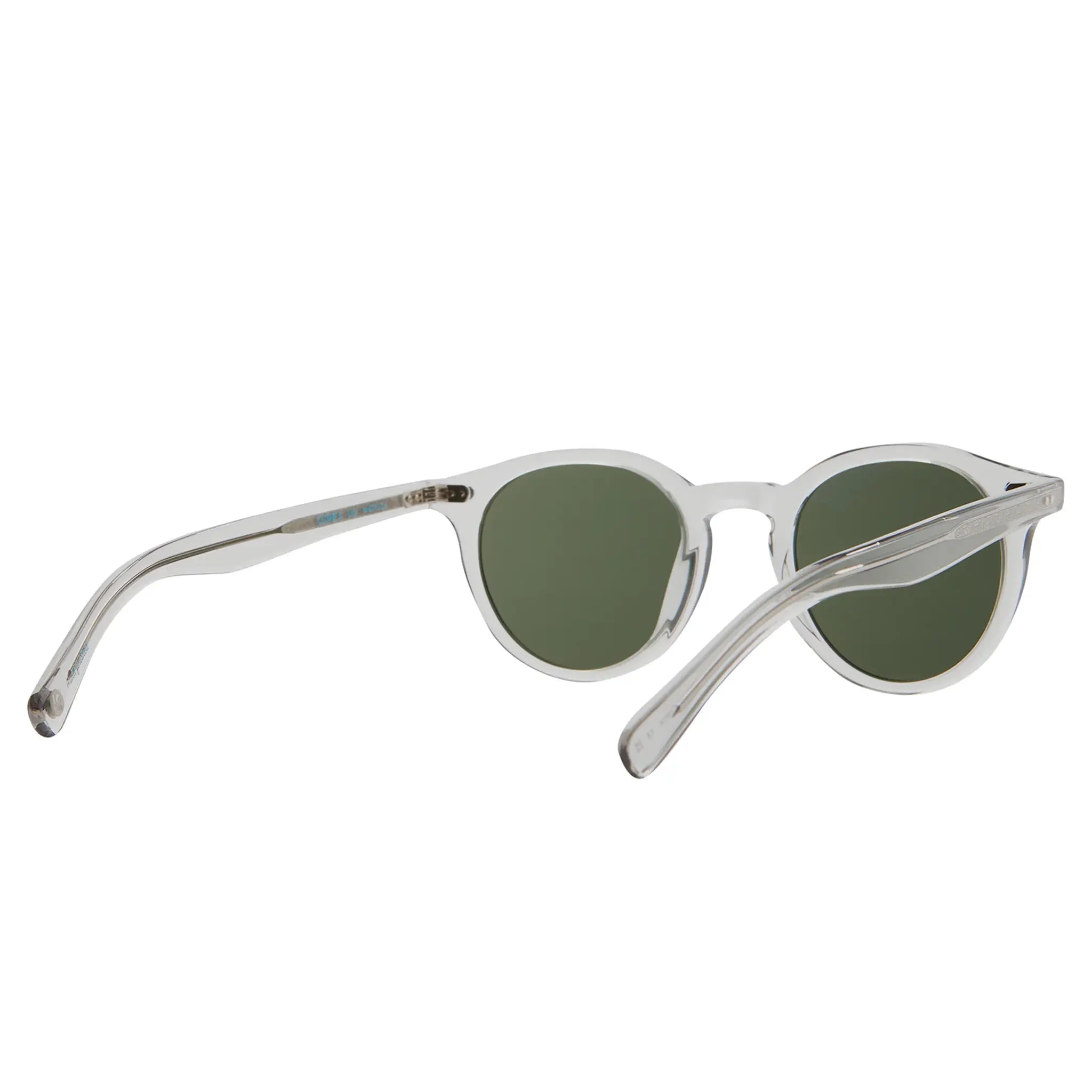 Back Side View of Garrett Leight Clune X Forever Classic Light Light Grey Sunglasses 2129-47-LLG/PG15