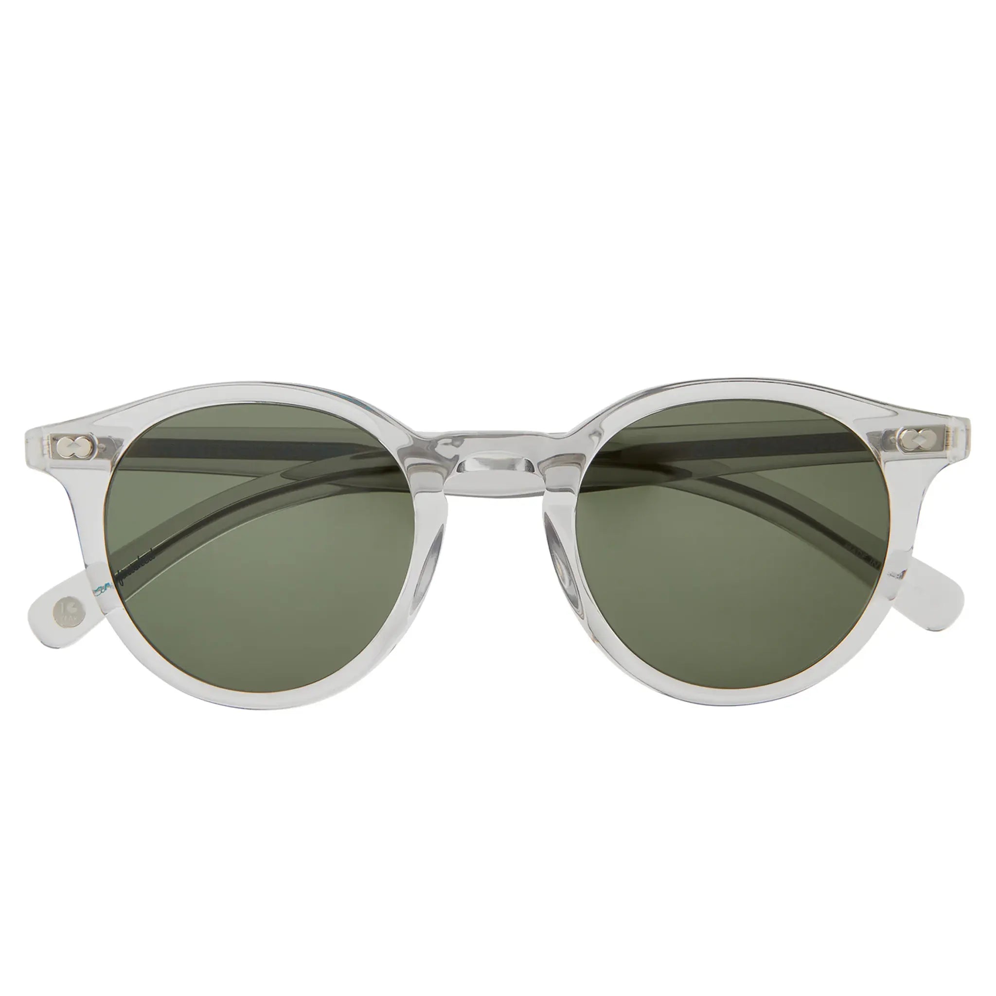 Garrett Leight Clune X Forever Classic Light Light Grey Sunglasses 2129-47-LLG/PG15