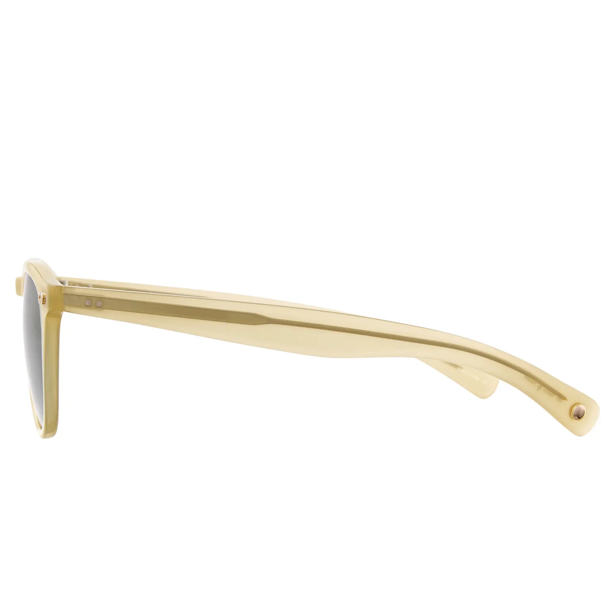 Side View of Garrett Leight Hampton X Forever Classic Toffee Sunglasses