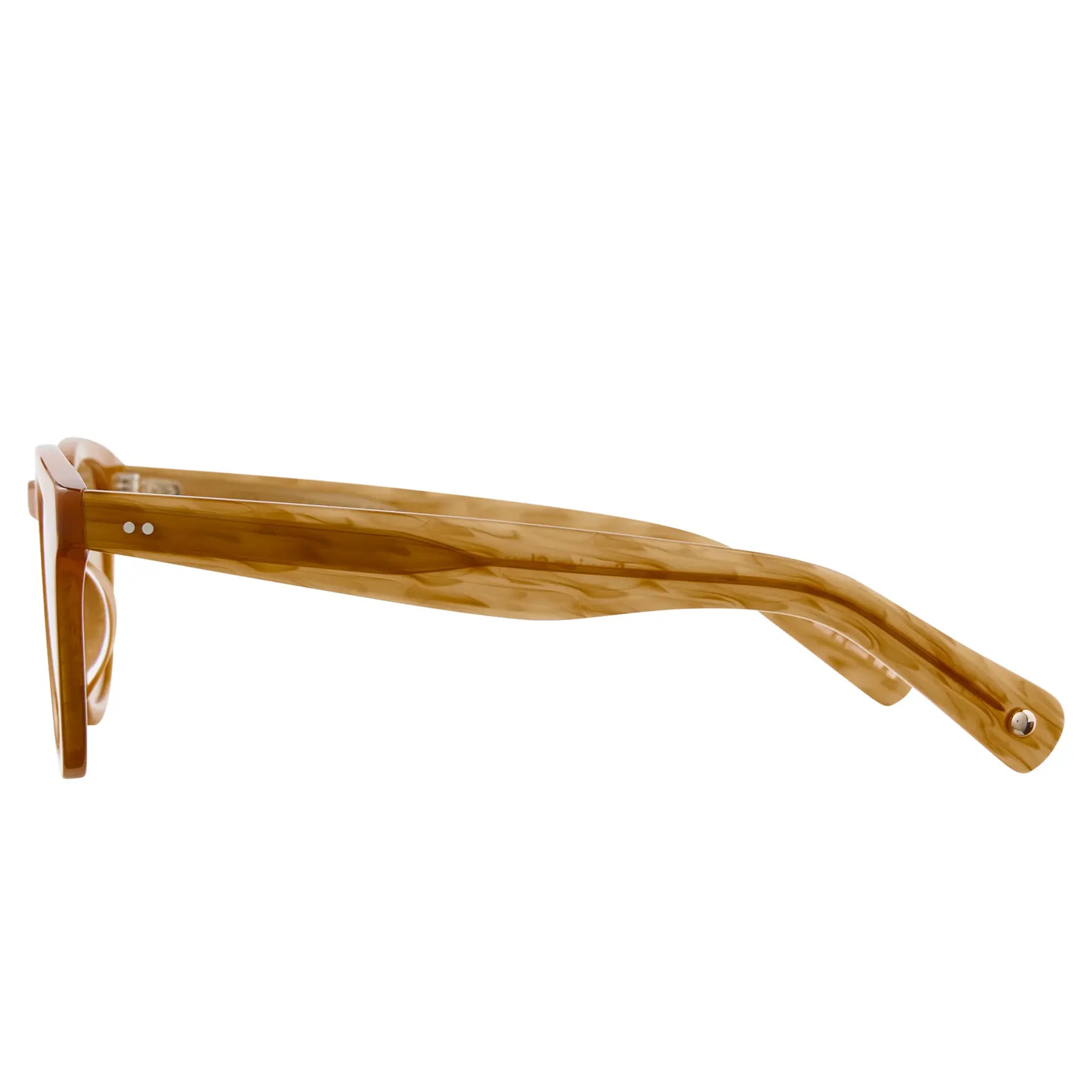 Side View of Garrett Leight Kinney II Forever Classic Butterscotch Sunglasses