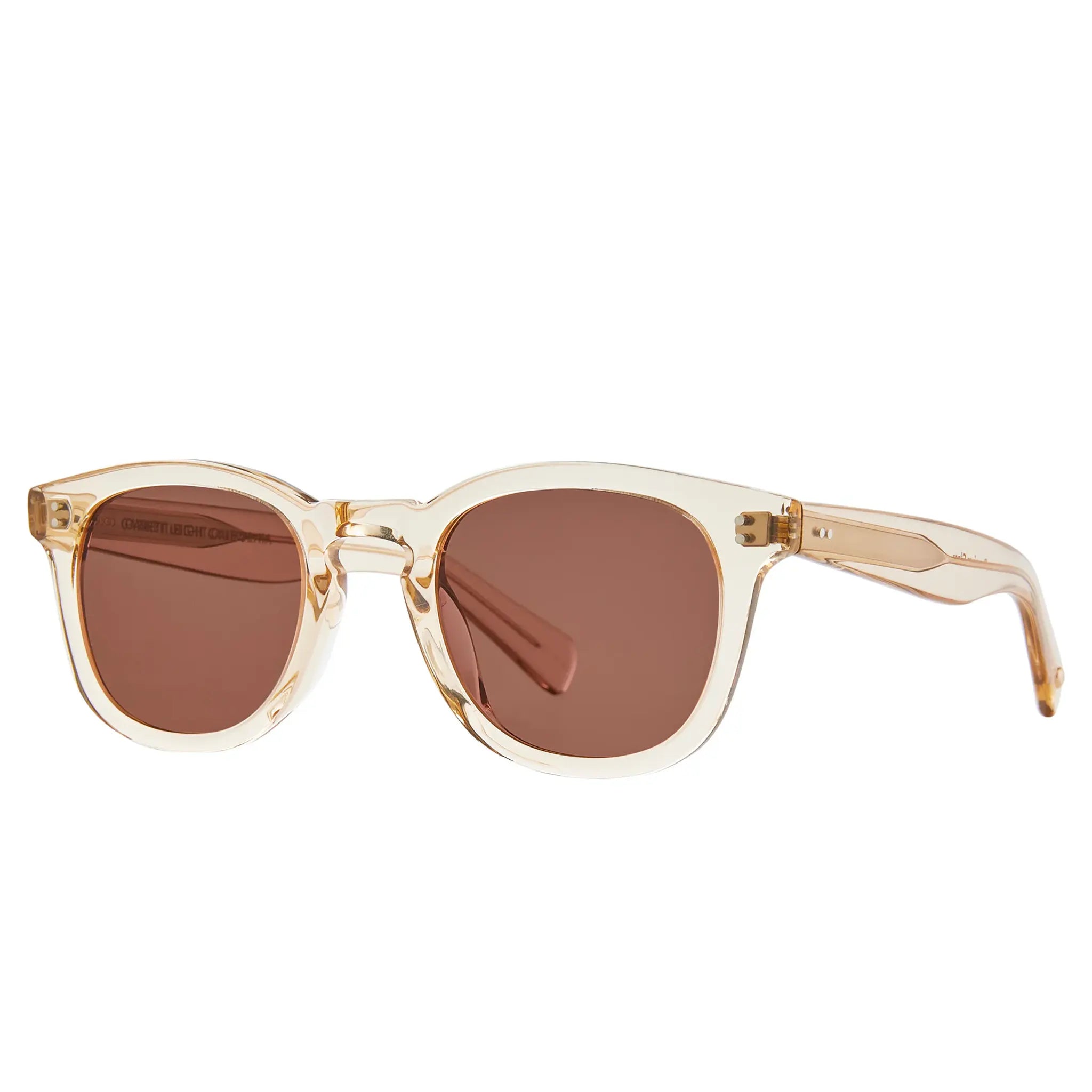 Back View of Garrett Leight Kinney II Forever Classic Champagne Sunglasses