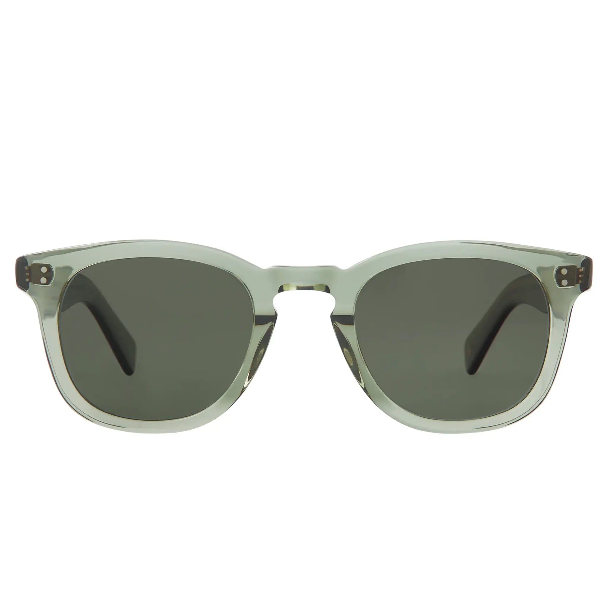 Front View of Garrett Leight Kinney II Forever Classic Juniper Sunglasses