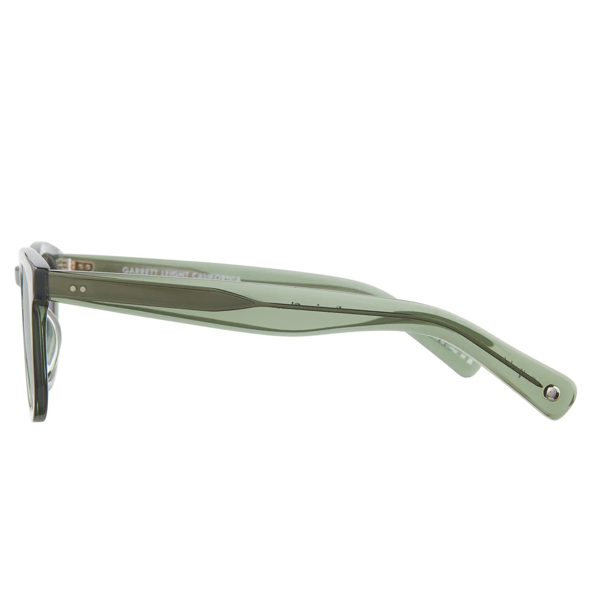 Side View of Garrett Leight Kinney II Forever Classic Juniper Sunglasses