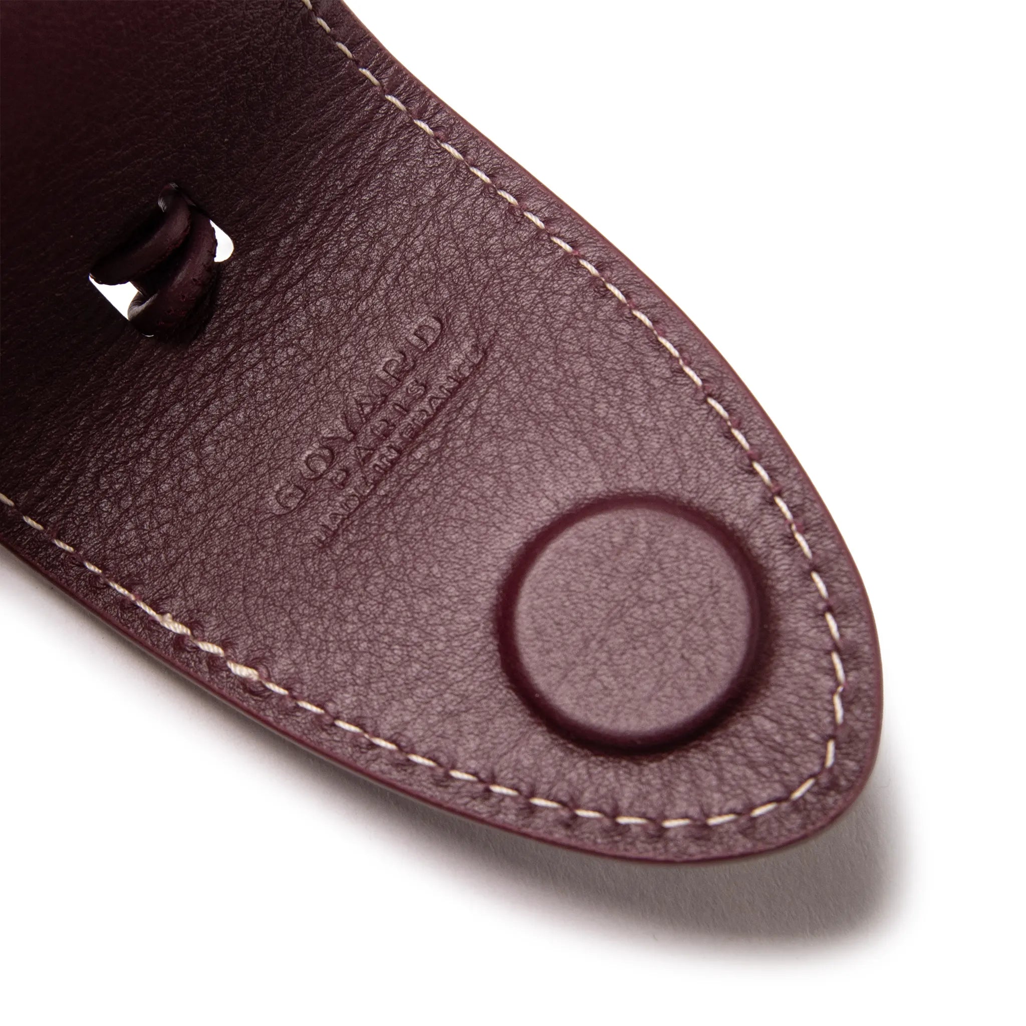 Detailed View of Goyard Anjou Mini Burgundy BagANJCROMINCG33TY33P