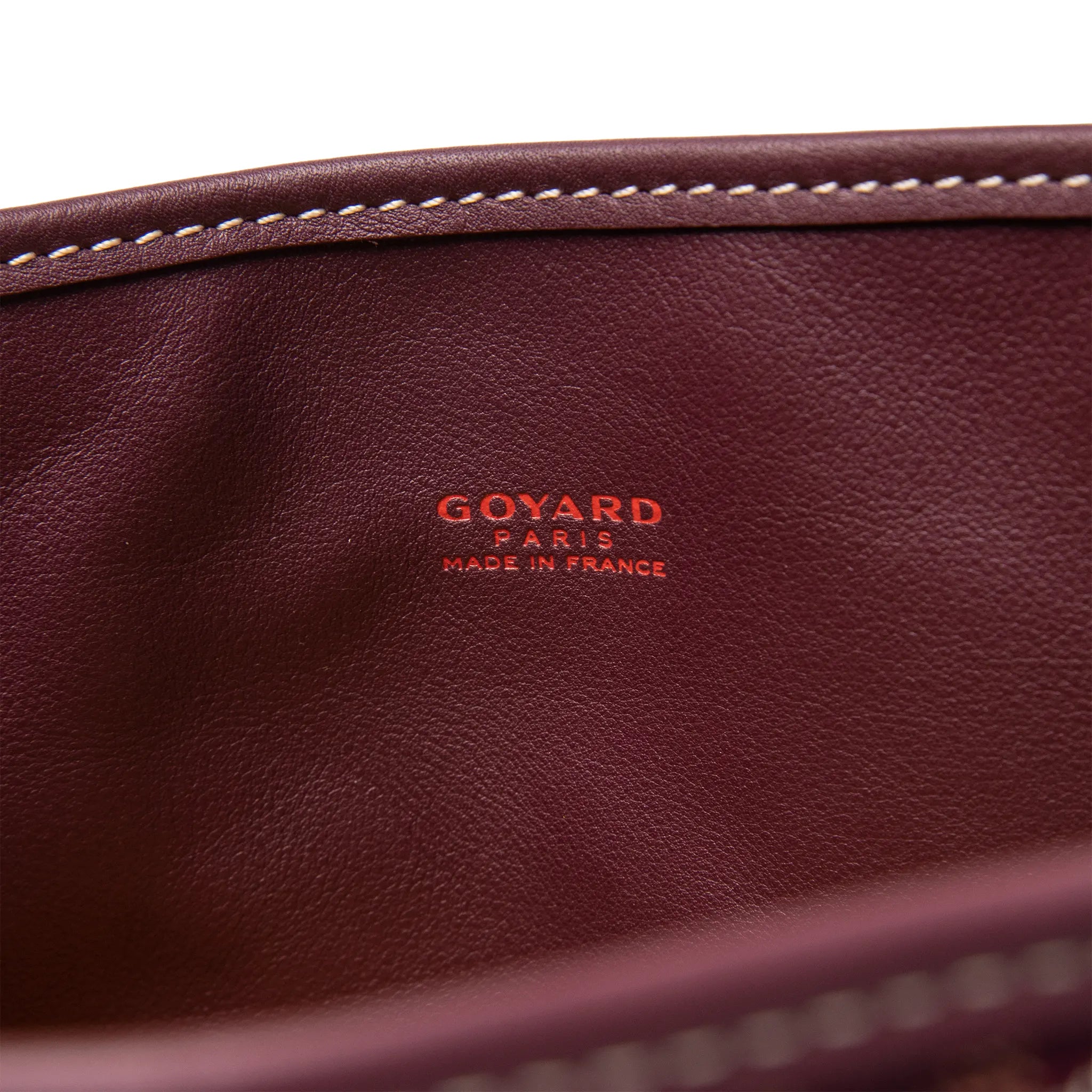 Detailed View of Goyard Anjou Mini Burgundy BagANJCROMINCG33TY33P