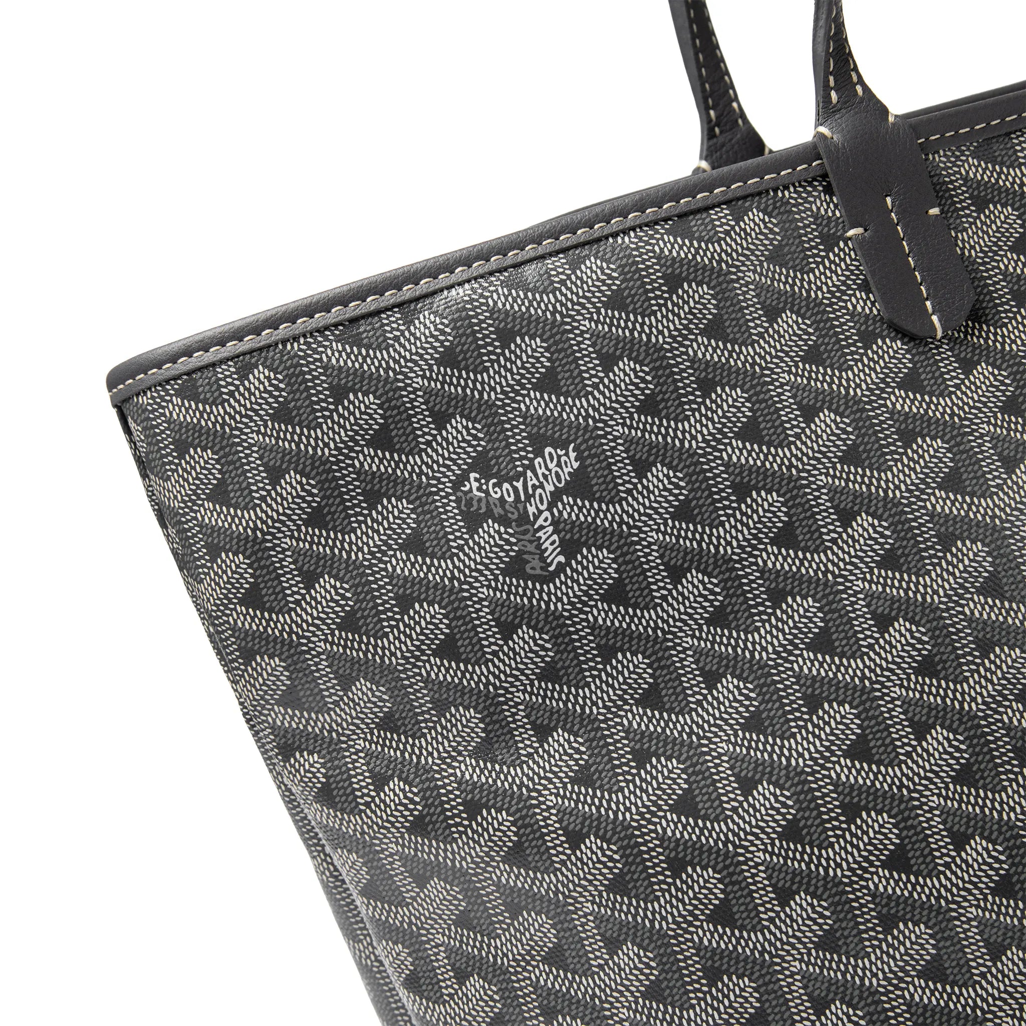 Back View of Goyard Artois MM Grey Bag ARTOISMMLTY51CL51P