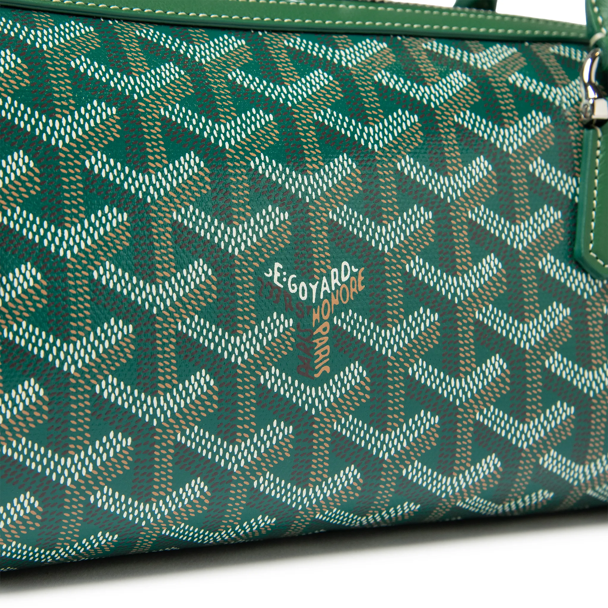 Detailed View of Goyard Bonbonniere Green Bag BONBONPMLTY09CL09P