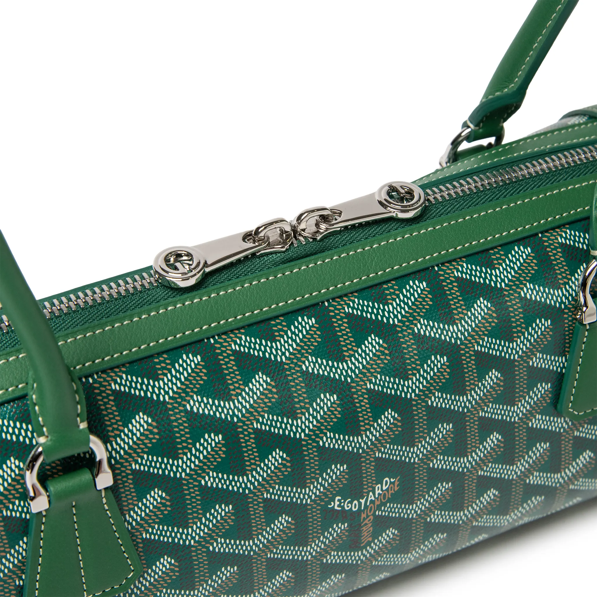 Zip View of Goyard Bonbonniere Green Bag BONBONPMLTY09CL09P