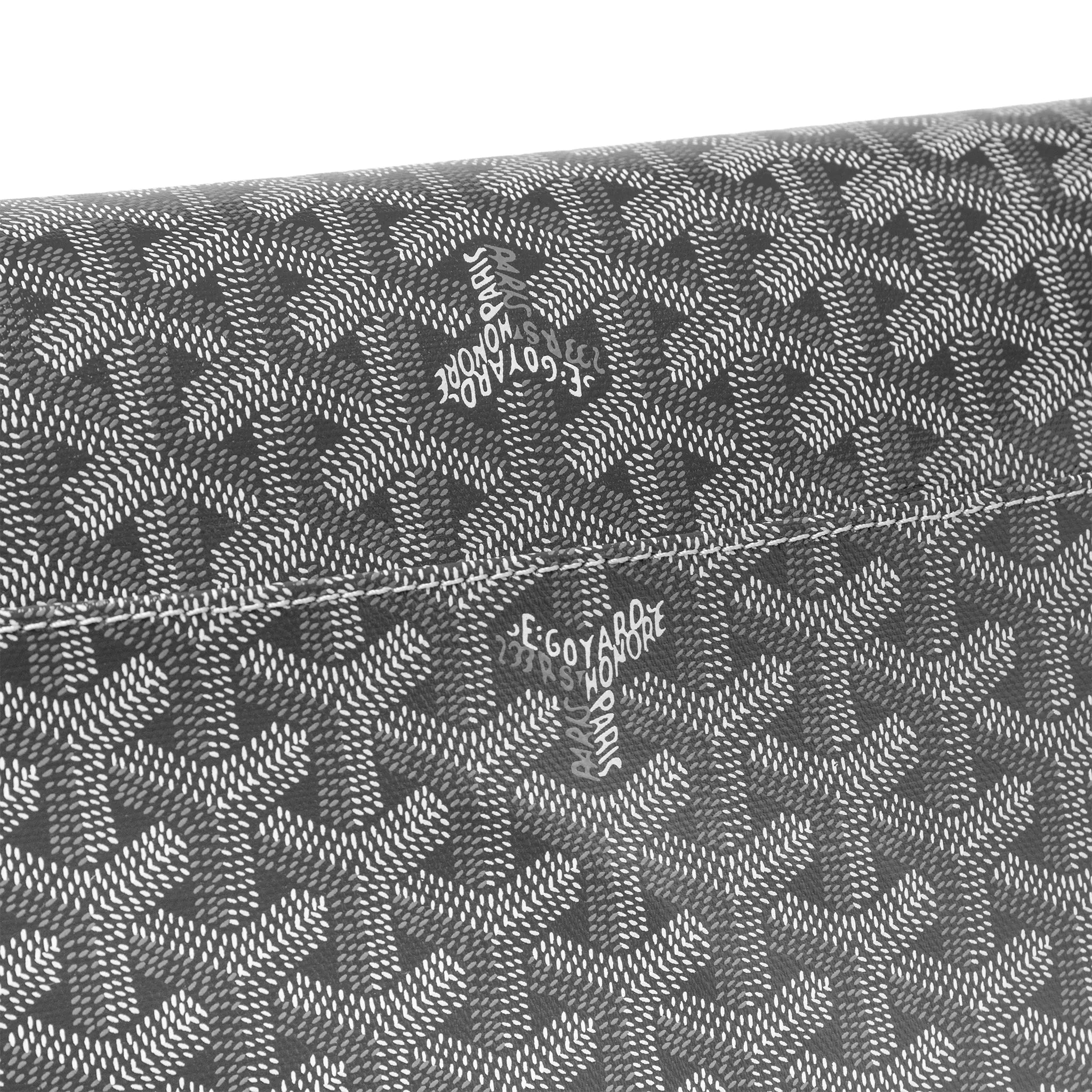 Detailed View of Goyard Capetien MM Grey Messenger Bag CAPETIMMLTY51CG51P